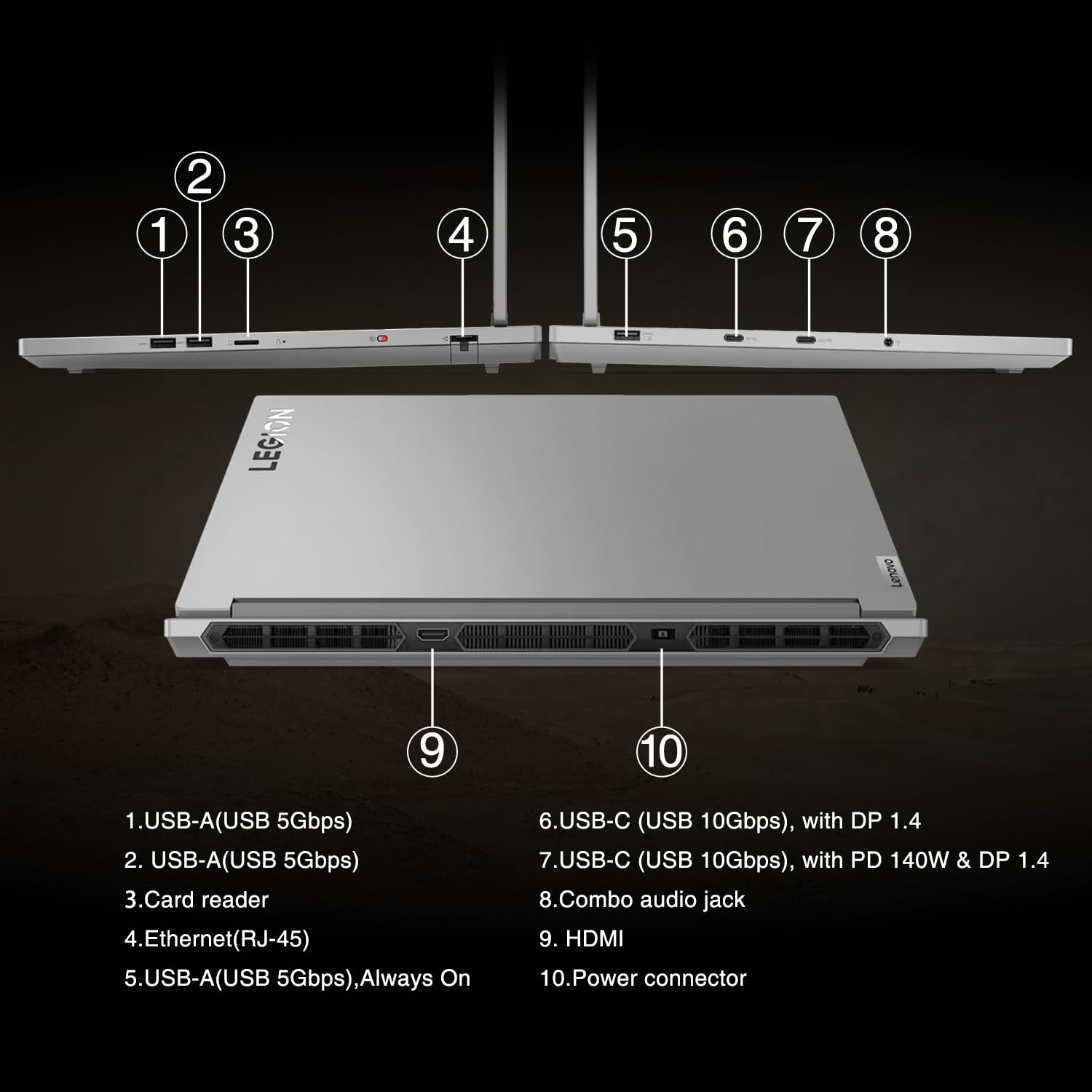 Lenovo Legion 16 Qhd+ I9 Rtx 4070 Gaming Laptop, 16 Qhd+ (2560 X 1600) 165 Hz, Intel I9-14900Hx, Nvidia Geforce Rtx 4070, 32Gb R