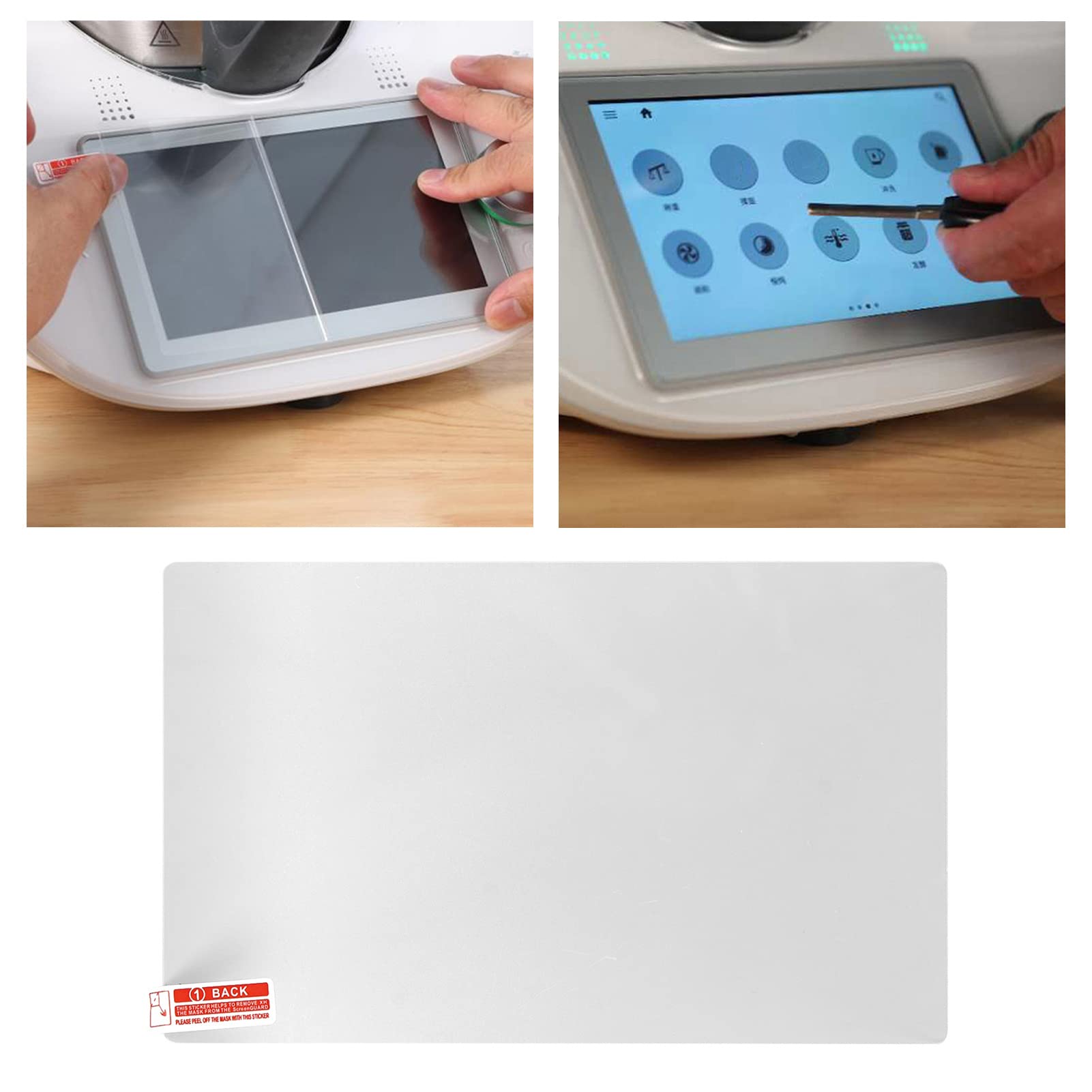 Banapoy Screen Protector For Thermomix Tm6, Food Processor Screen Film Anti Scratch Cooking Machine Screen Cover For Thermomix T