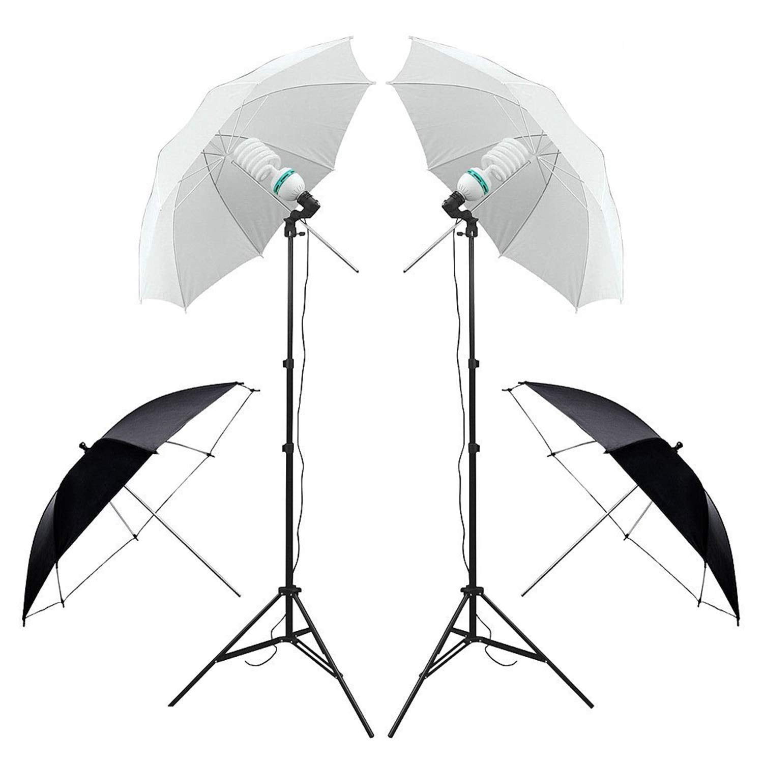 Yisitong Photography Studio Lighting Kit Softbox Umbrella Continuous Lighting Set With 4 Backdrops 6.2Ft X 10Ft Background Stand Support System For Photo Studio Product Portrait Video Shooting