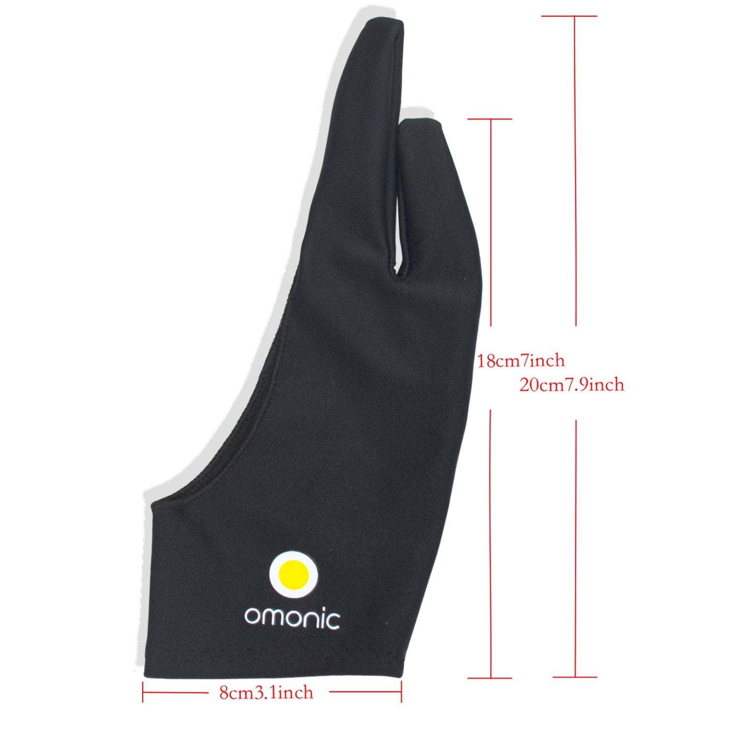 2 Pack Omonic Artist Glove Two Finger Glove For Light Box Graphic Graphics Drawing Tablet Light Box Tracing Light Pad Drawing Ta