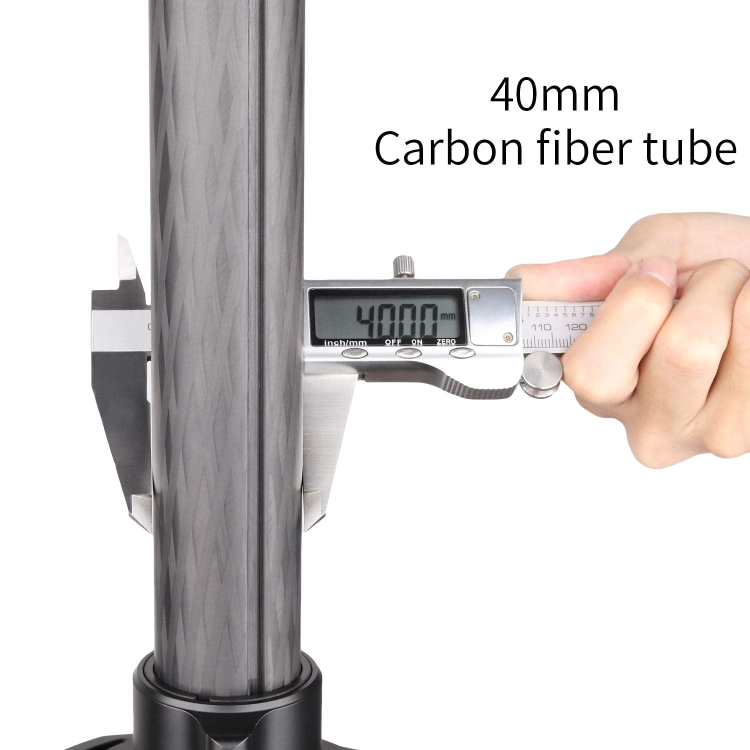 Tripod Center Column Innorel Er40C, 10 Layers Carbon Fiber 1.8In/40Mm Tube Mid Column Professional Extension Rod Only Suit Heavy