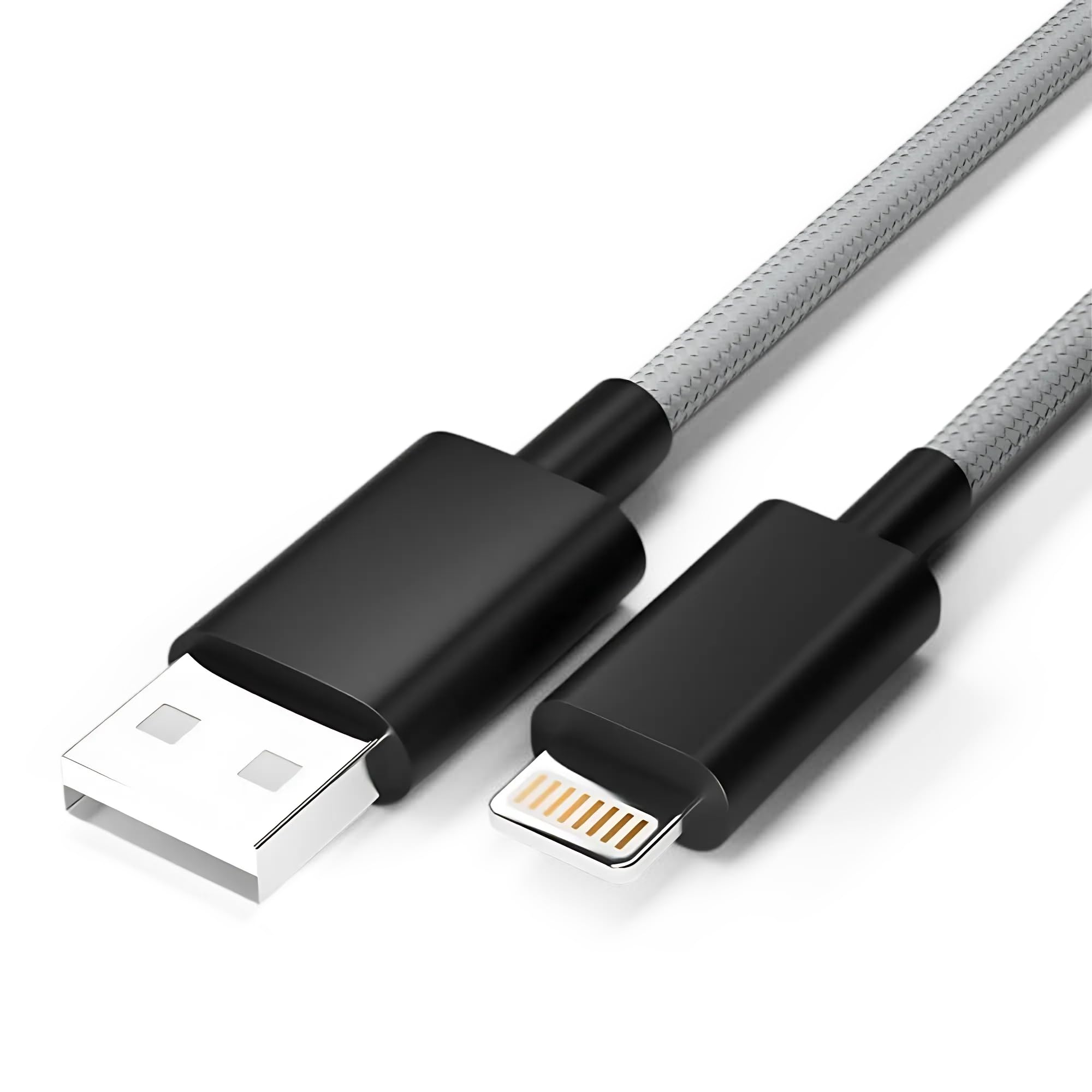 Basesailor iPhone MilitaryGrade 3A Fast Charging Braided Cable [MFi Certified + 2 YEAR WARRANTY*] USB to Lightning iPhone Charge