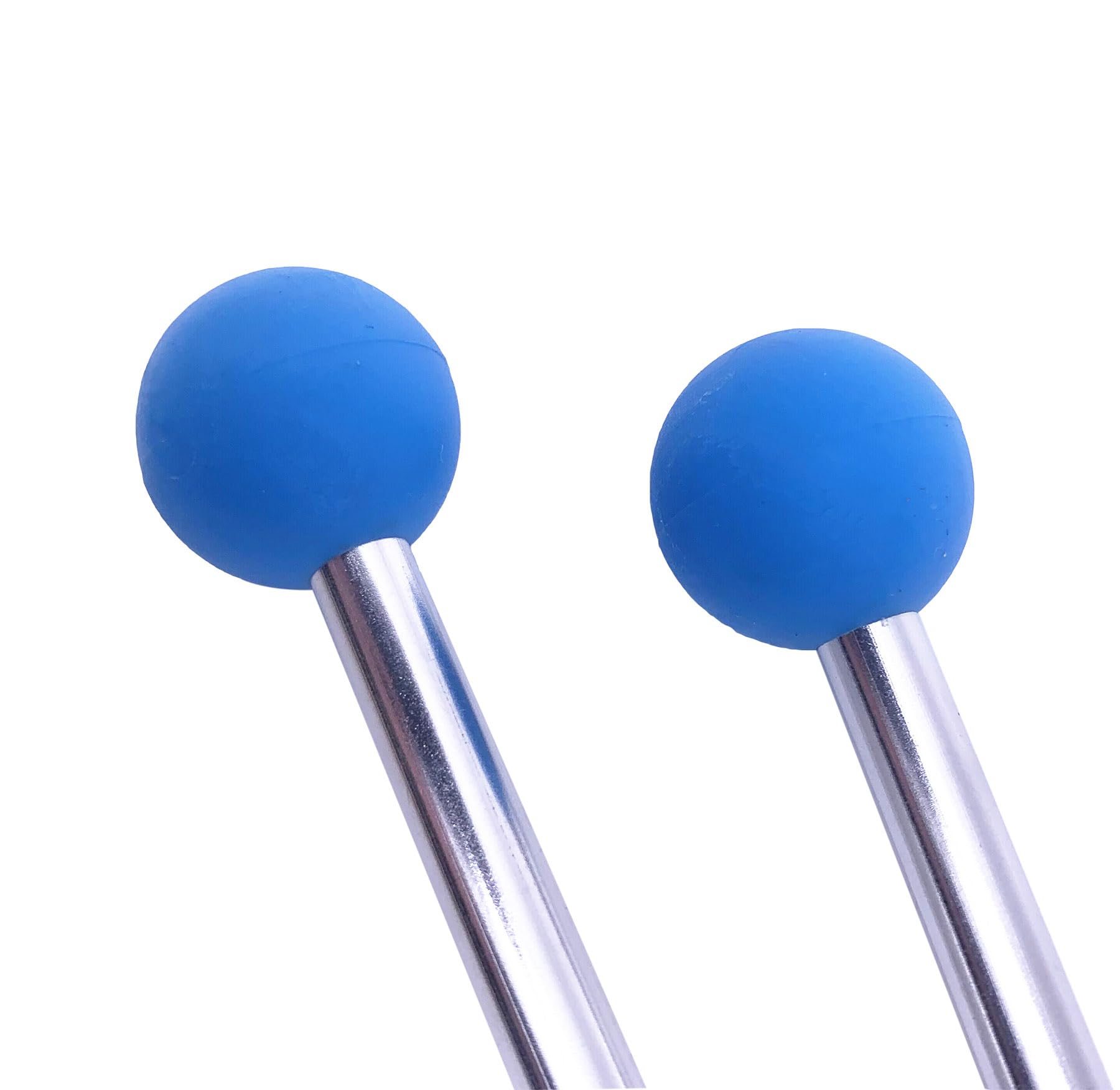 Tuoren Blue Xylophone Mallets Glockenspiel Sticks Rubber Mallets Percussion Sticks For Tongue Drum, Glockenspiel, Xylophone, Chi