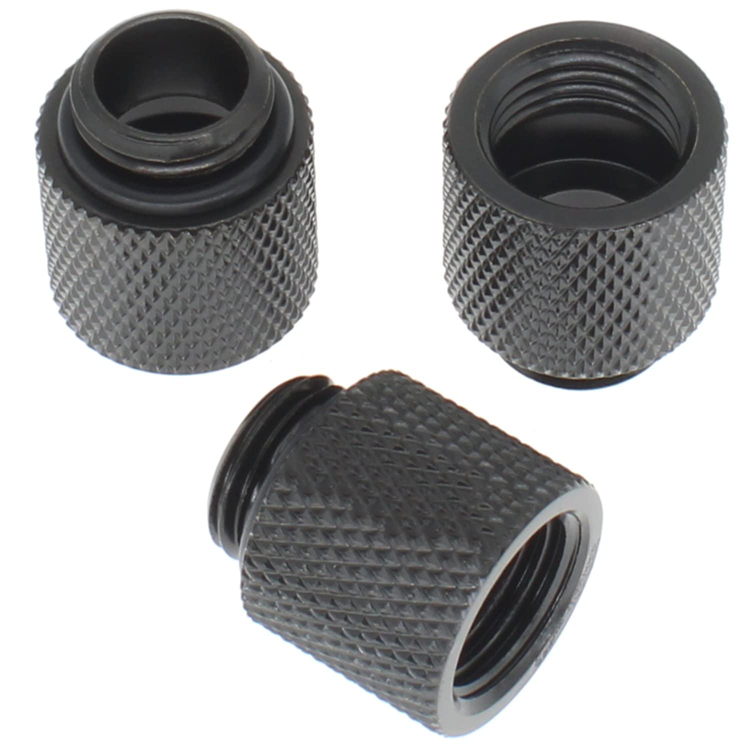 3 Pcs G1/4 Male To Female Extender Fitting With O Ring For Pc Water Cooling Systems [Fdxgyh, Ordinary]