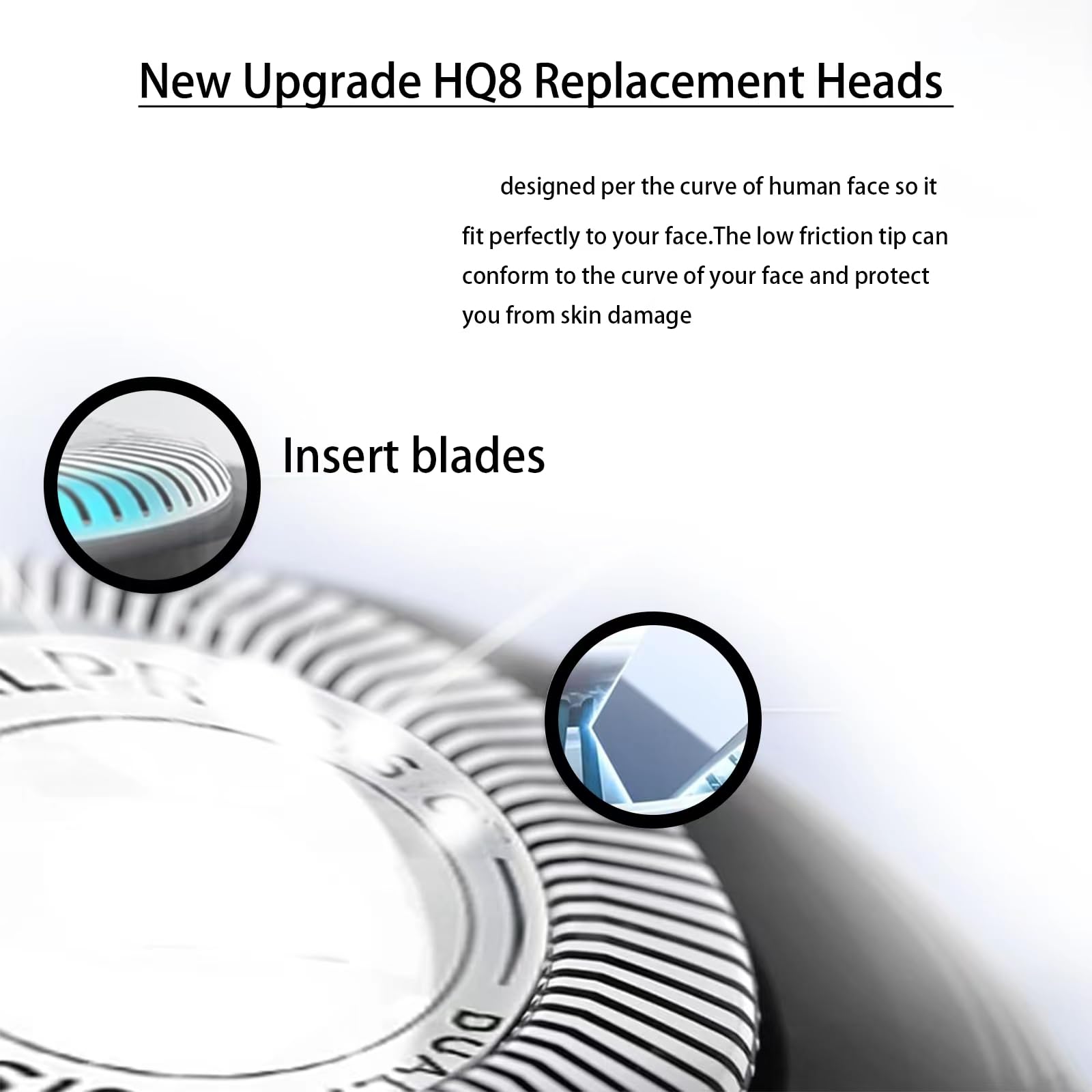 Hq8 Replacement Heads For Philips Norelco Aquatec Replacement Heads For Norelco Aquatec Shavers Razor Replacement Blades For Pt7