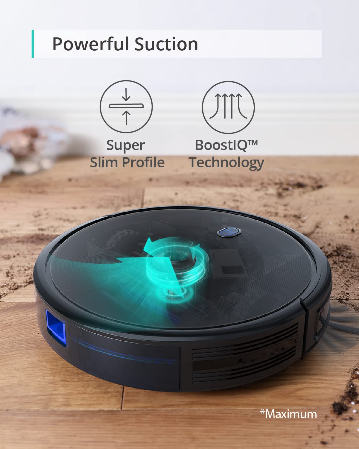 Eufy Boostiq Robovac 11S Max, Robot Vacuum Cleaner, Super Thin, Powerful Suction, Quiet, Self Charging Robotic Vacuum Cleaner, C