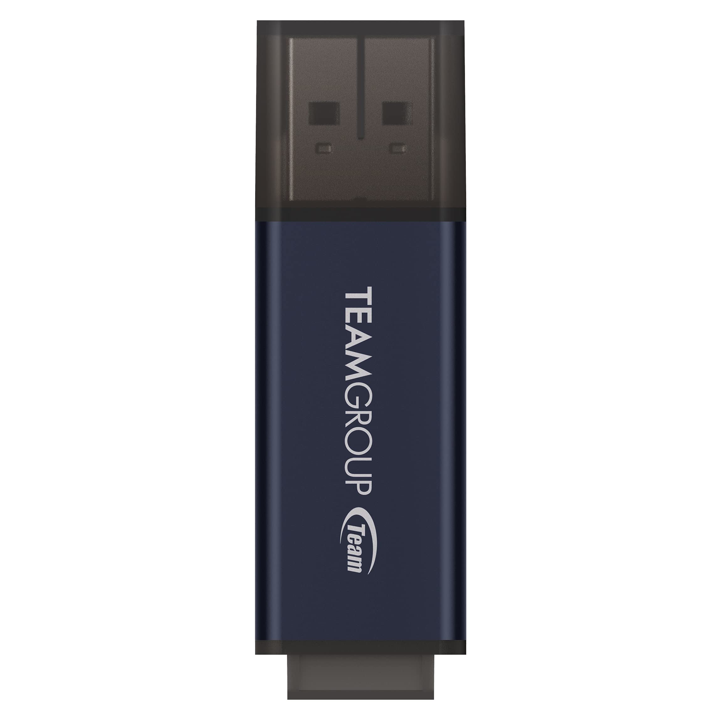 Teamgroup C211 128Gb Usb 3.2 Gen1 3.1/3.0, Aluminum Alloy Read 100Mb/S Flash Thumb Drive For Computer/Laptop Navy Blue Tc2113128Gl01