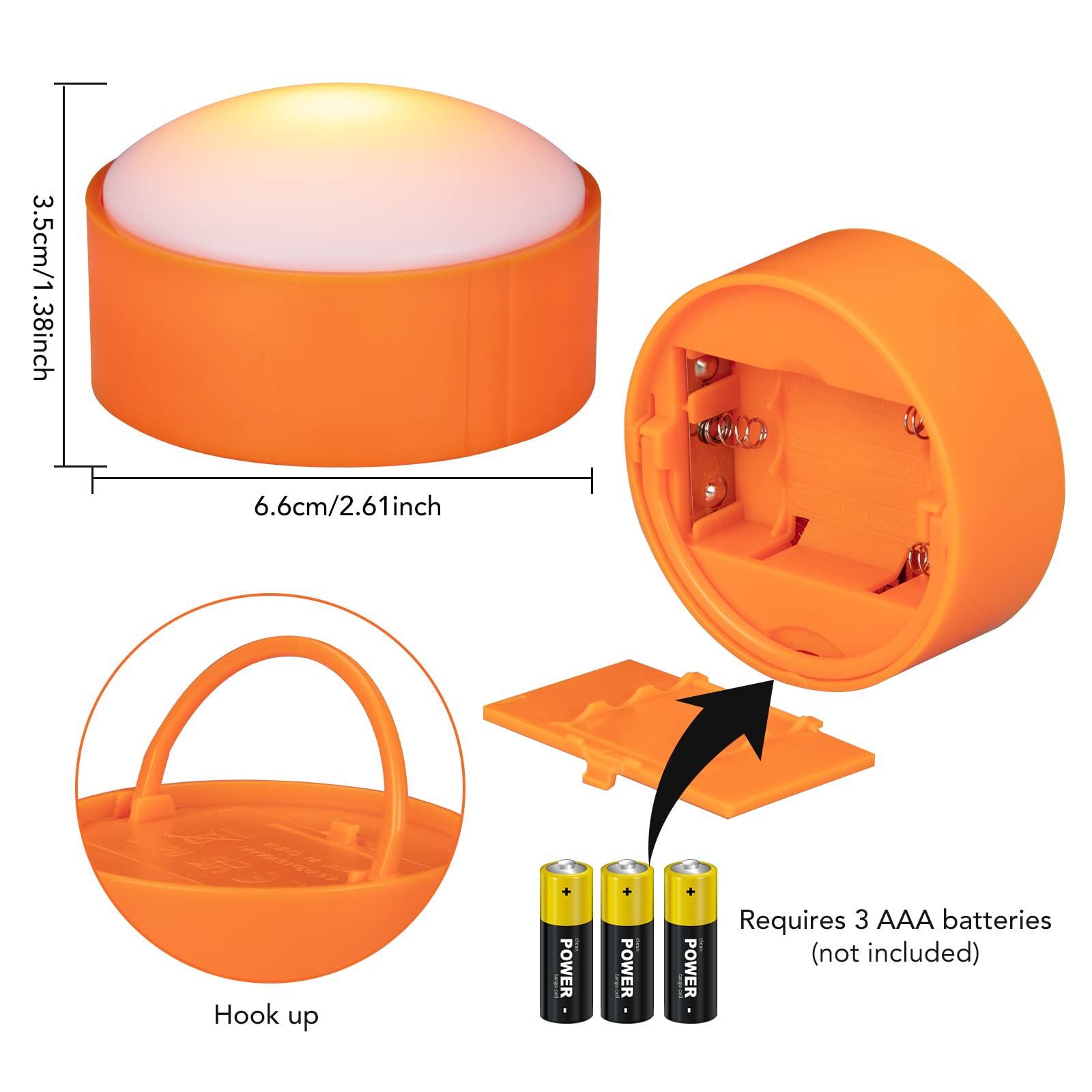 Solled 6 Pack Halloween Led Pumpkin Lights, Pumpkin Lights Decoration Bright And Flickering Flameless Candles With Remote Contro