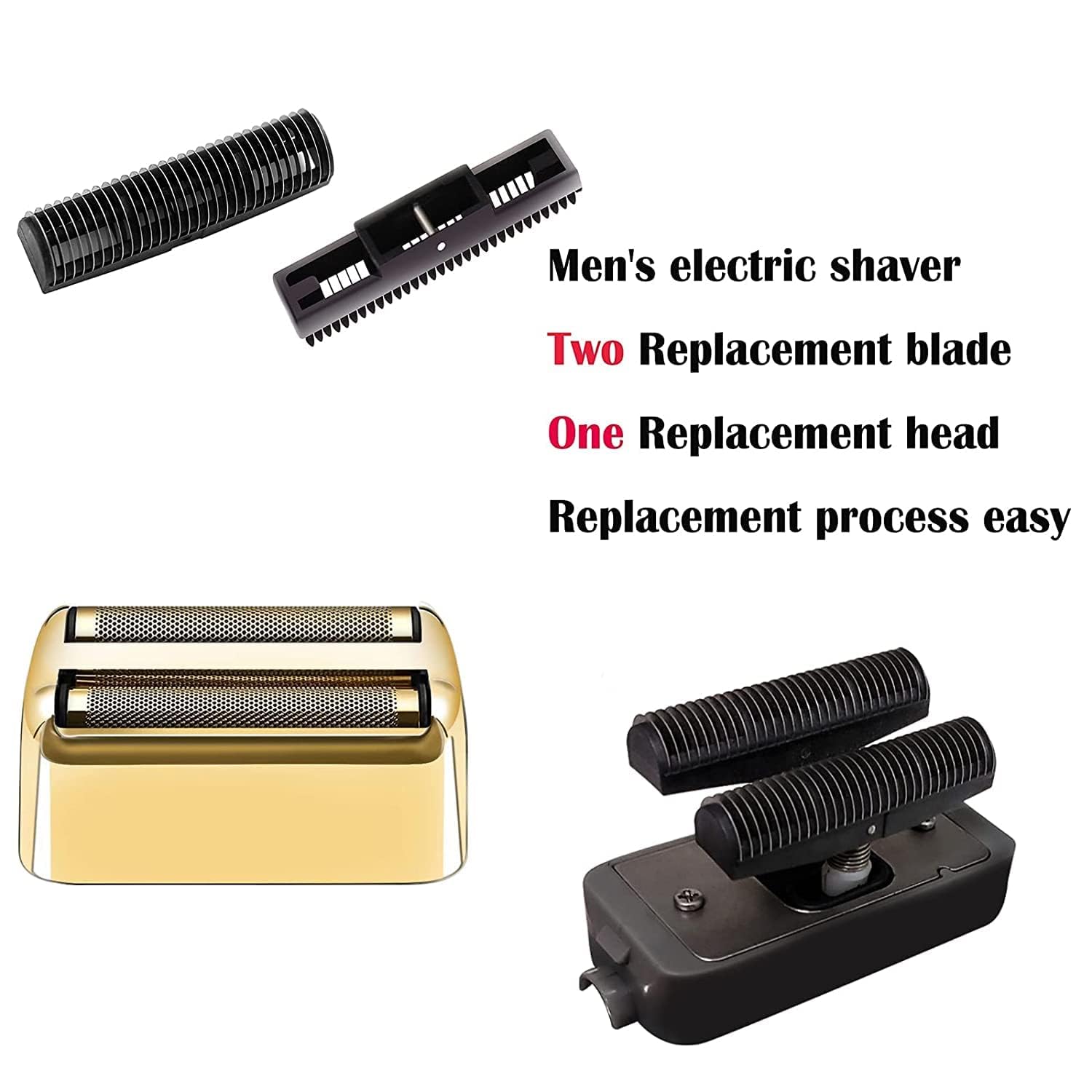 Replacement Foil And Cutters Compatible With Babylisspro Double Foil Shaver, Replacement Foil Compatible With Babylisspro Fxfs2