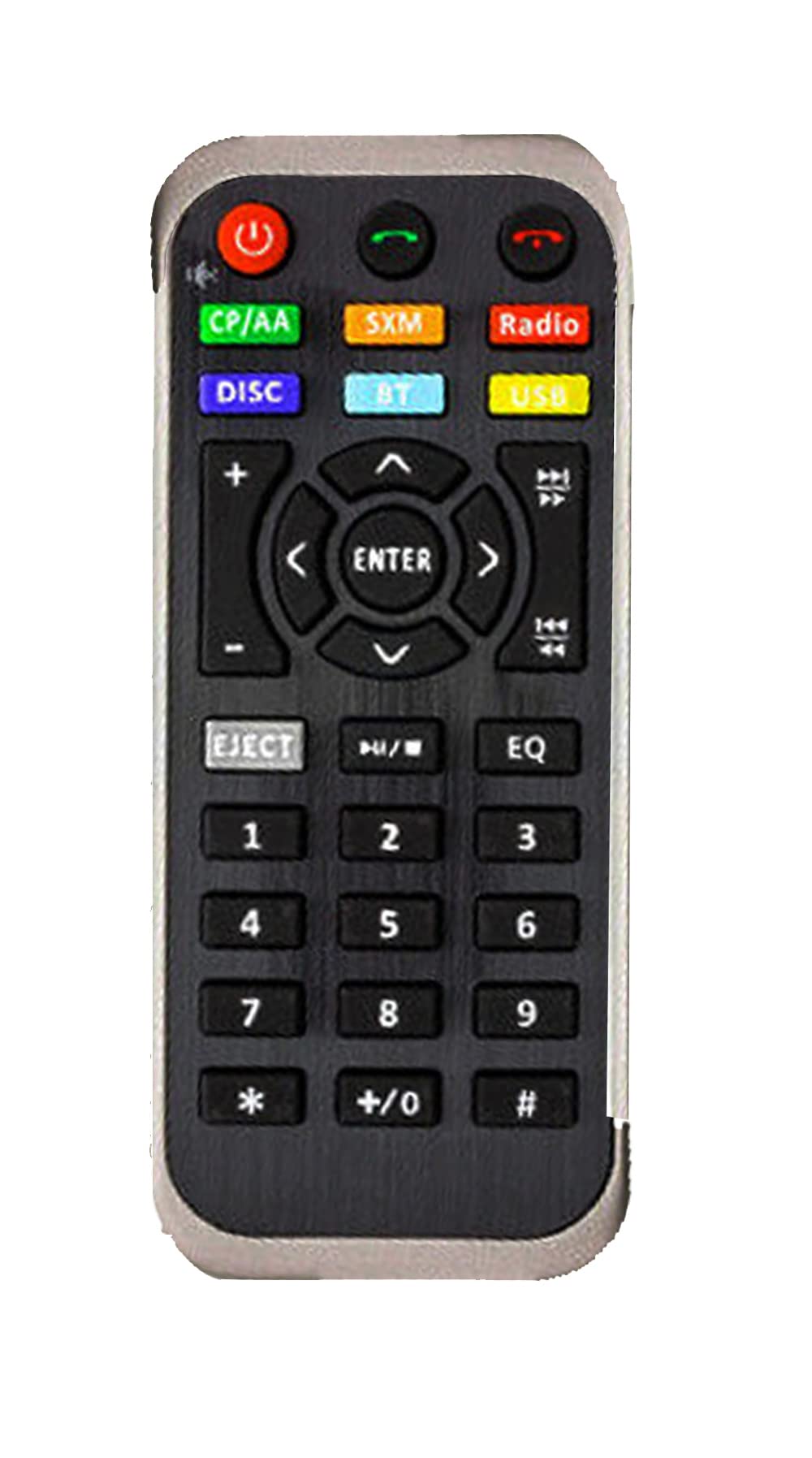 Power Acoustik 7 Double Din Fixed Face Touchscreen Mechless Receiver With Bluetooth Apple Car Pla