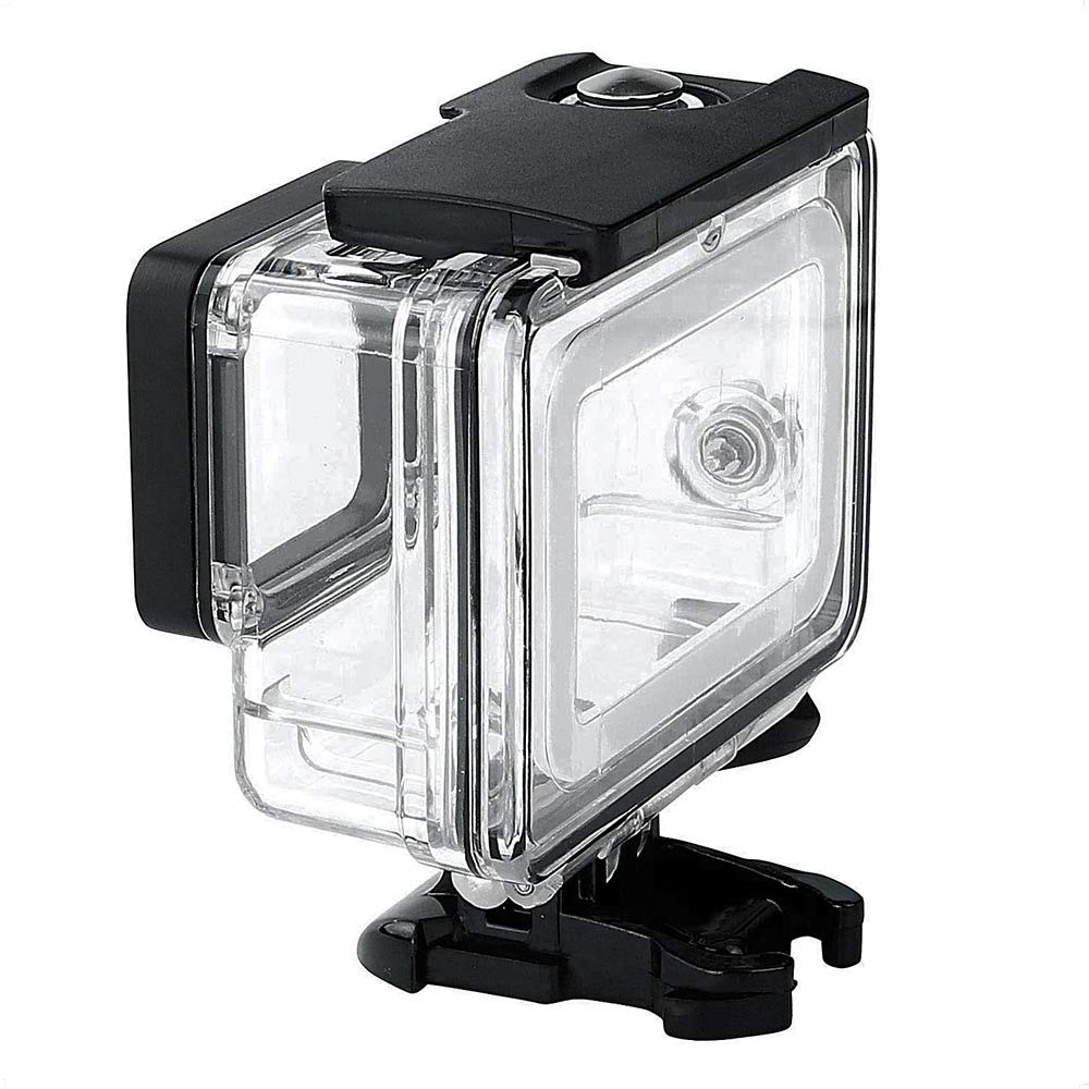 Fitstill Double Lock Waterproof Housing For Go Pro Hero 2018/7/6/5 Black, Protective 45M Underwater Dive Case Shell With Bracket