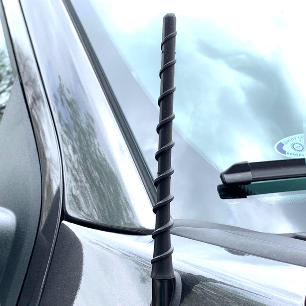 Vofono 9 Spiral Inch Antenna Fits For 1995 2025 Toyota Tundra Tacoma Fj Cruiser, Toyota Accessories Car Wash Proof Flexible Rubber Copper Tundra Tacoma Antenna Designed For Optimized Fm/Am Reception