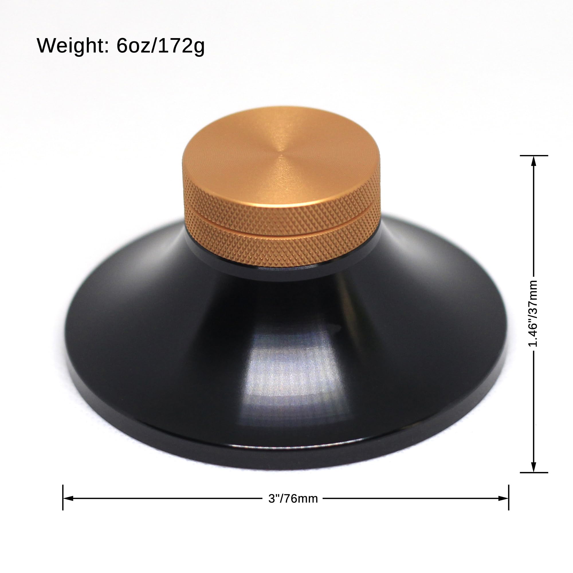 Record Weight Disc Stabilizer Aluminum 6Oz Vinyl Clamp Lp Weight 3Inx1.5In Turntable Weight Stabilizer For Phono Lps (Rs7637)