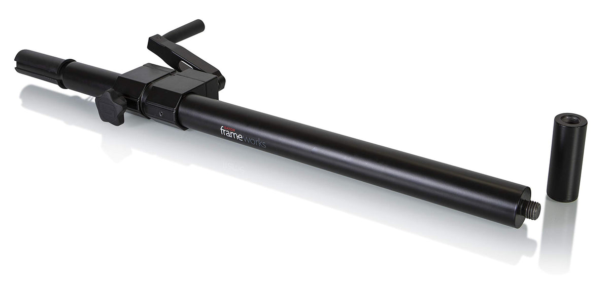 Gator Frameworks Sub Speaker Subwoofer Pole With Crank Operated Height Adjustment Includes Adapter For 35Mm & M20 Threaded Mount