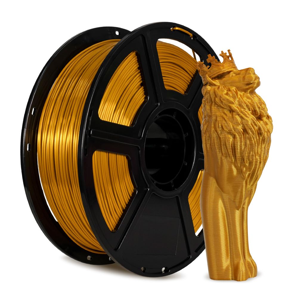 FLASHFORGE 3D Printer Filament, Silk Filament 1.75mm, 1KG Spool (2.2lbs), Dimensional Accuracy +/- 0.02mm for FDM 3D Printers, S