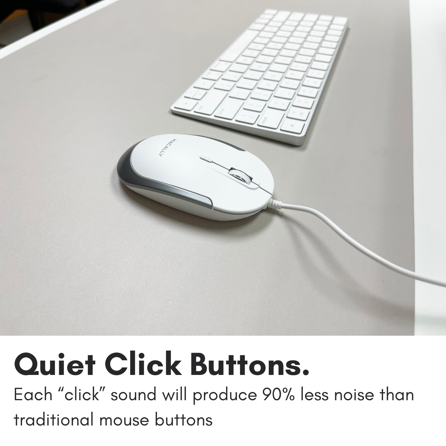 Macally Wired Usb C Mouse For Mac & Windows - 3 Button & Scroll Wheel Usb Type C Mouse - Comfortable Ambidextrous Design - Compa