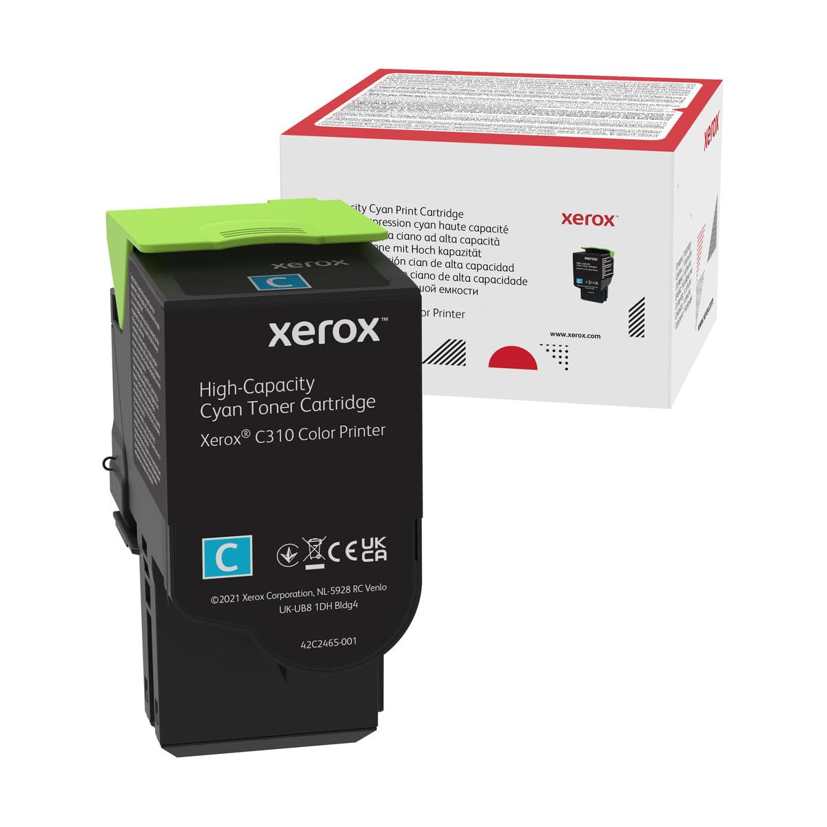 Xerox 006R04365 High Yield Toner, 5,500 Page Yield, Cyan