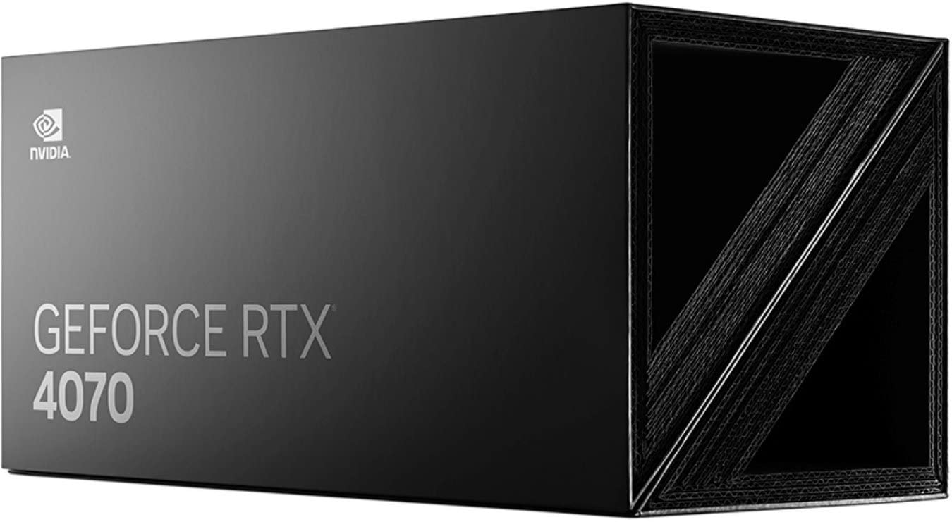 Nvidia Geforce Rtx 4070 Founder'S Edition (Fe) Graphics Card   Titanium And Black (900 1G141 2544 000)