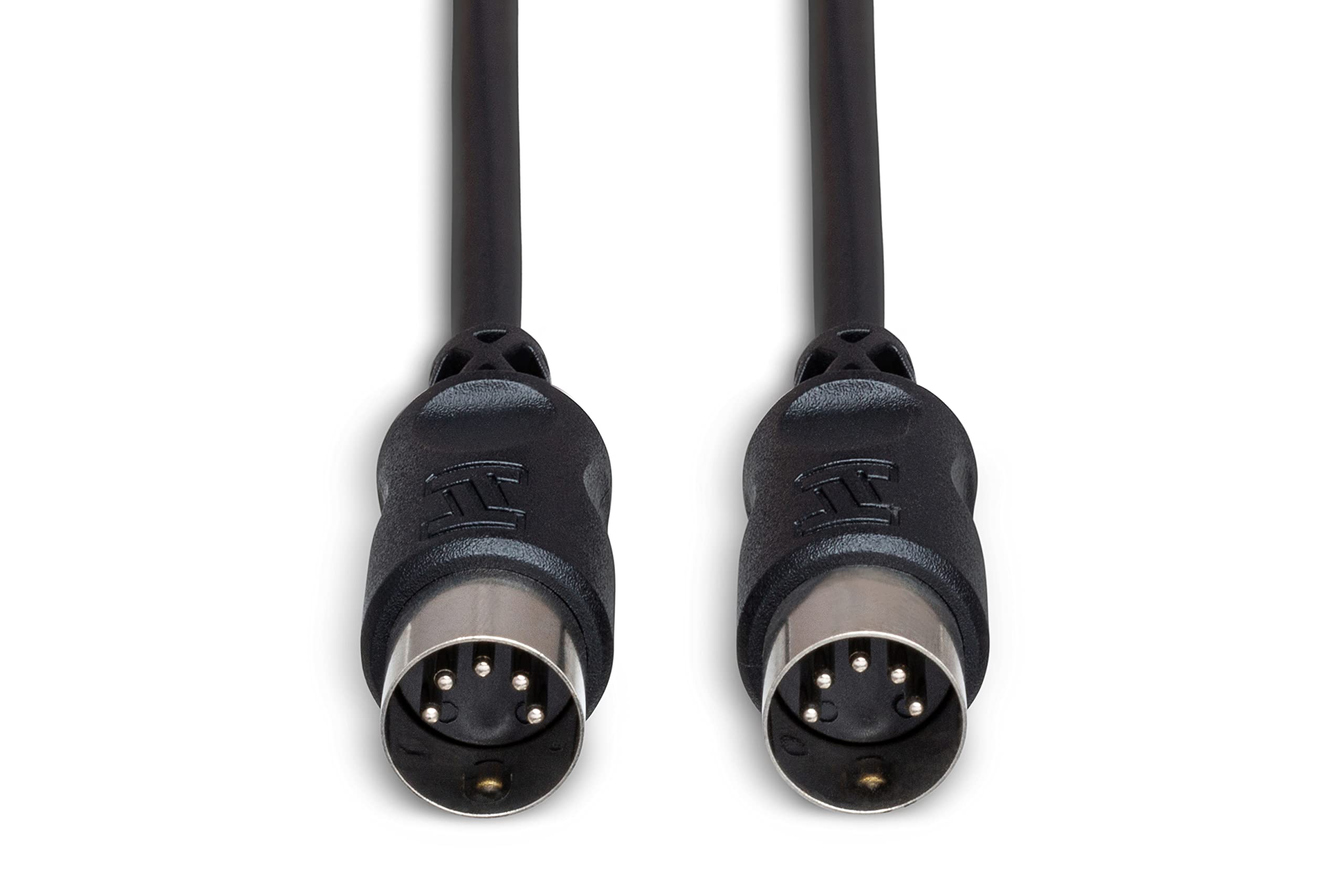 Hosa Mid 301Bk 5 Pin Din To 5 Pin Din Midi Cable, 1 Foot