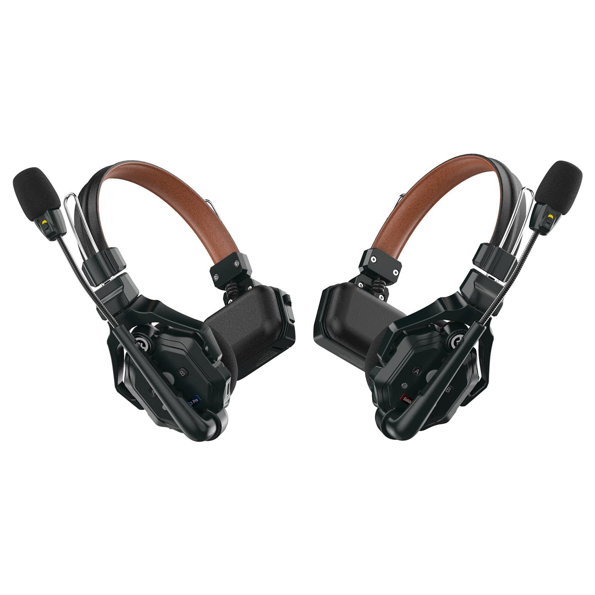 Hollyland Solidcom C1 Pro Wireless Intercom Headset System Enc Noise Cancellation Full Duplex 2-Person 1100Ft Team Communication