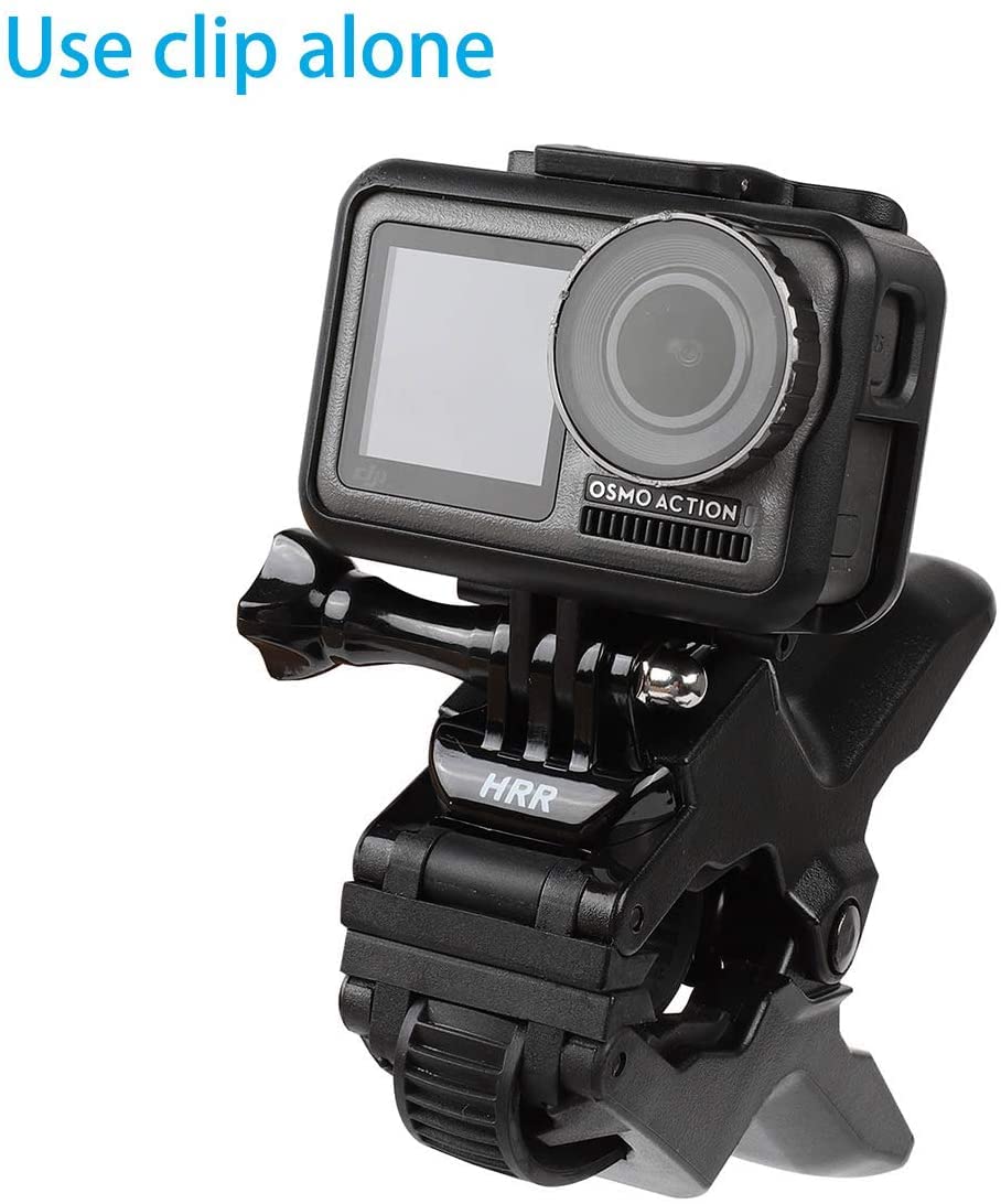 Jaws Flex Clamp Smartphone Mount With Adjustable Gooseneck(13 Sections) Compatible With Iphone Samsung,And Gopro Hero 9,8,7,6,5,4, 3+, 2, 1, Dji Osmo Action Camera Mounts And Most Action Cameras