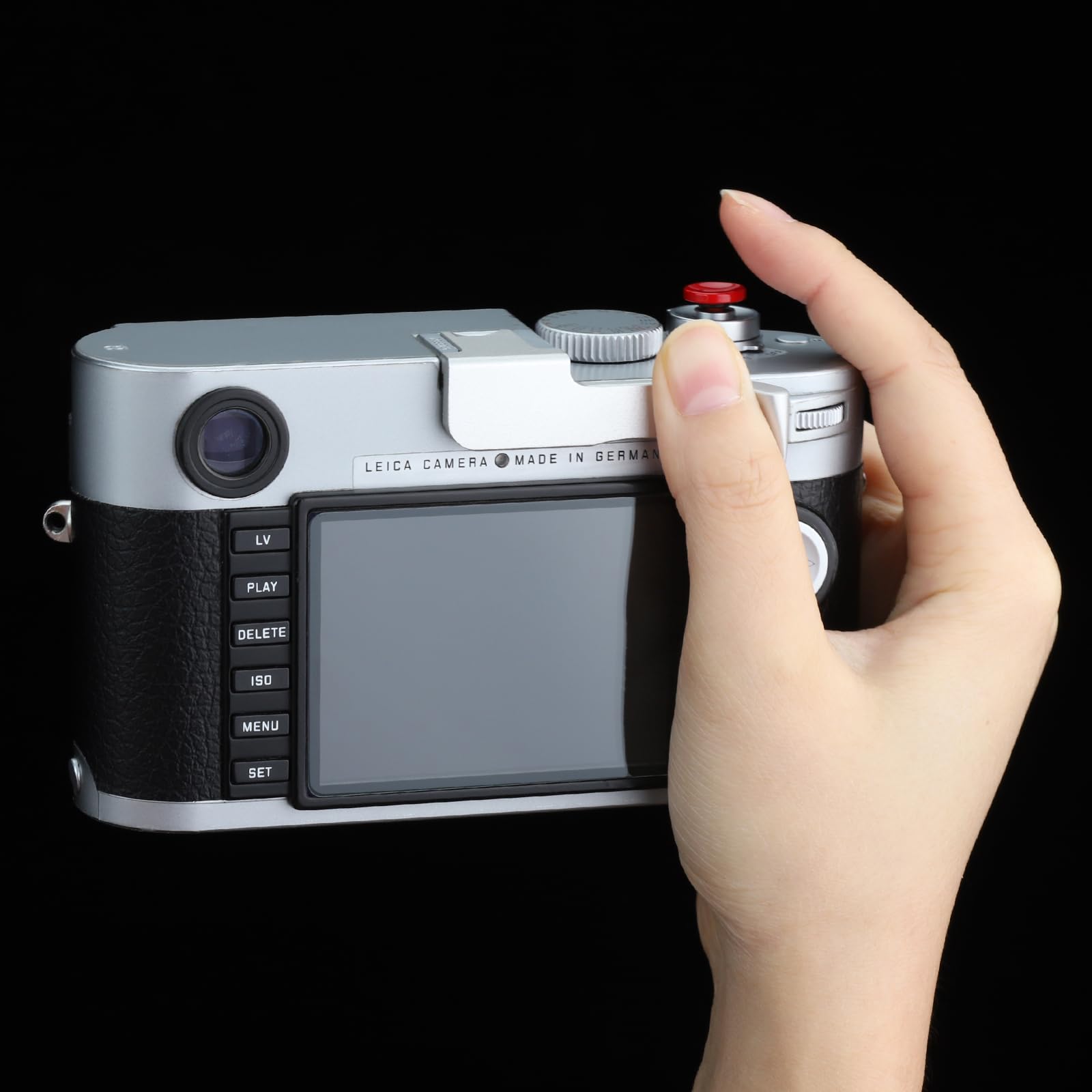 Haoge Thb-M24S Metal Hot Shoe Thumb Up Rest Hand Grip For Leica M Typ240 M240, M-P Typ 240 M240P, M Typ262 M262, M-D Typ 262 Cam