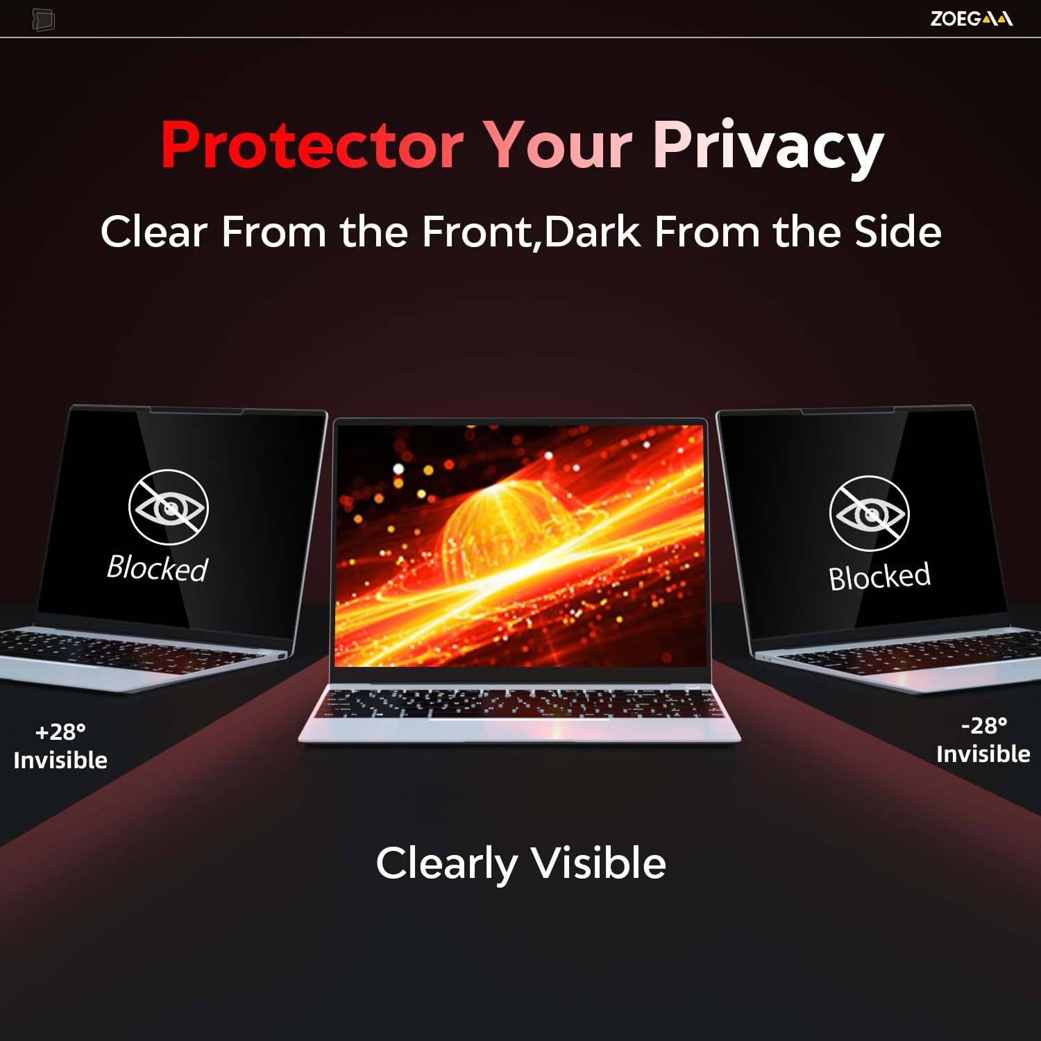 Zoegaa 14 Inch Privacy Screen,Magnetic For Laptop Privacy Screen 14 Inch 16:10,Factory Has Been Focusing On The Research And Pro