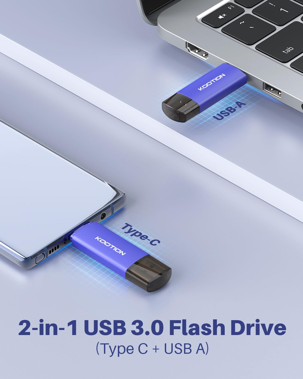 32Gb Type C Flash Drive 5 Pack, Kootion 2 In 1 Usb C Flash Drive Usb A&Usb C 3.0 Dual Drive Otg, Thumb Drive Memory Stick For An