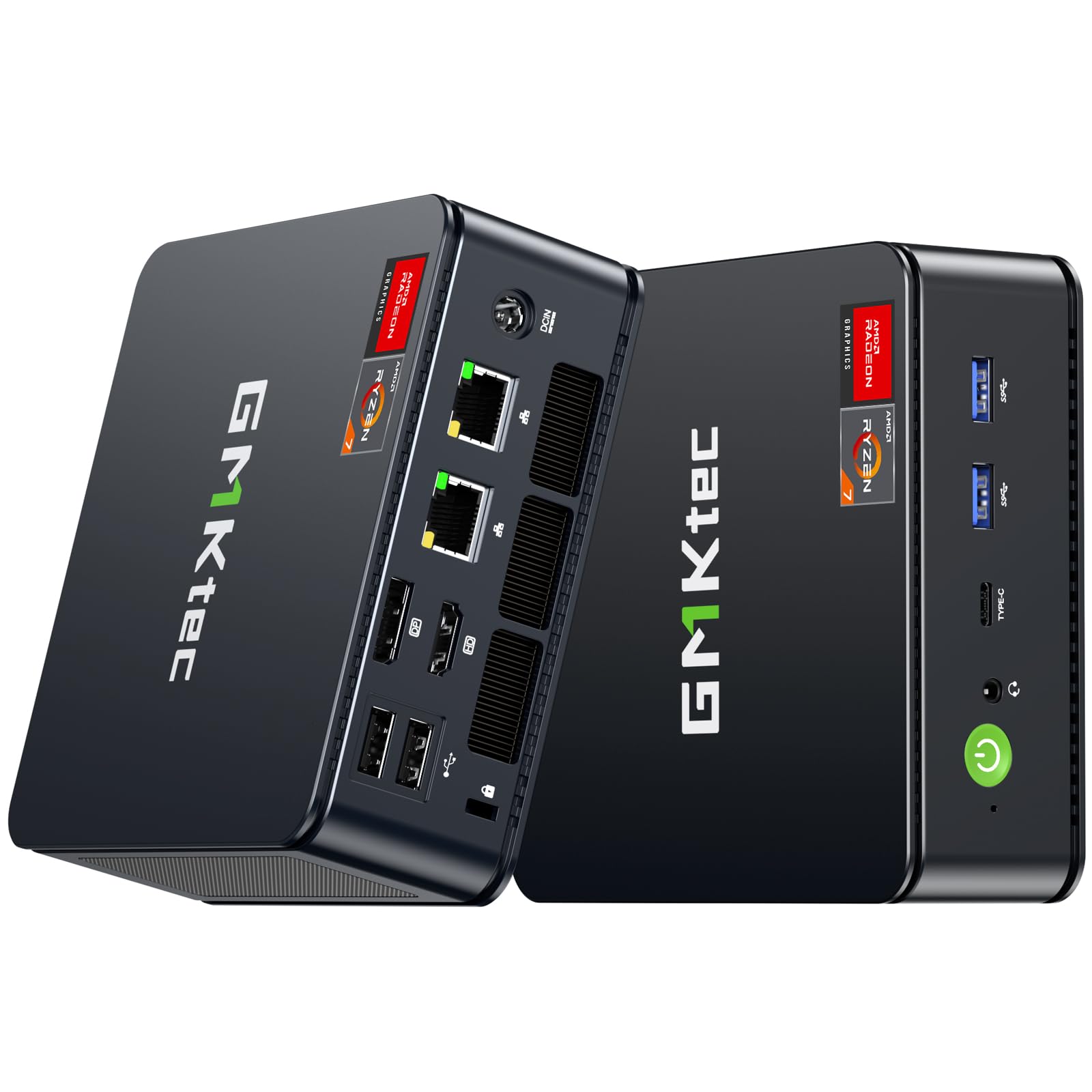 GMKtec M5 Ultra Gaming Mini PC Ryzen 7 7730U (Upgraded 7430U/ 5825U) 16GB RAM 512GB SSD Dual NIC LAN 2.5GbE Desktop Computers Of