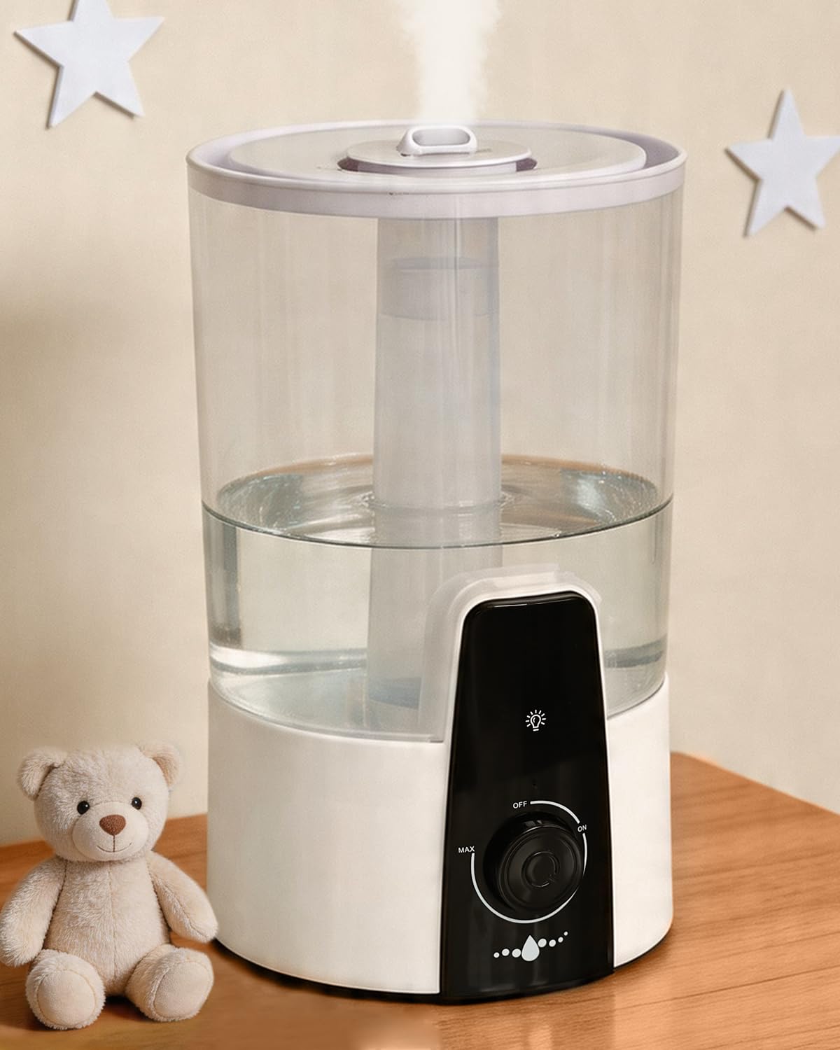 Humidifiers For Bedroom,1.06Gal(4L) Humidifier For Baby DishwasherSafe Tank Easy Clean,3In1 Humidifier & Aroma Diffuser & Nig