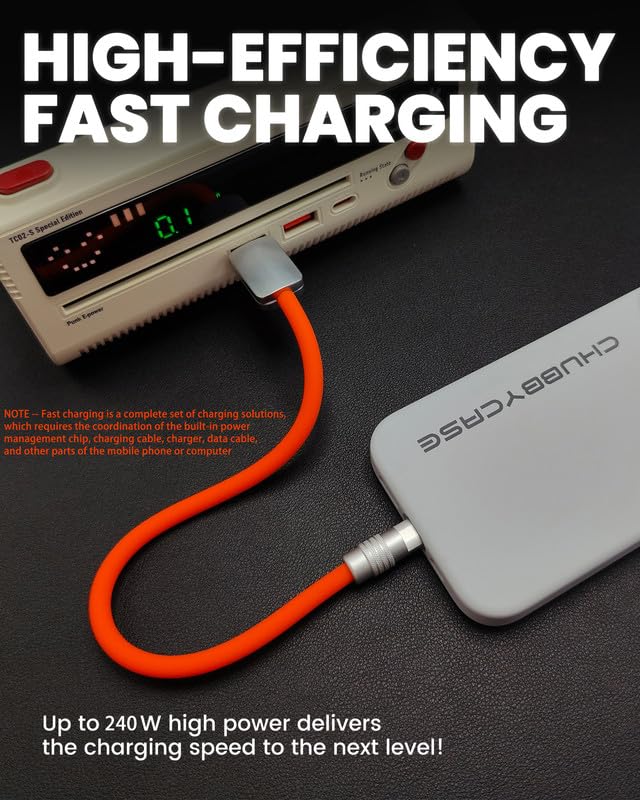 Gentsstride Cute Chubby   Power Bank Friendly Cable Short Usb Charging Cable Thick Silicone Charge Cord Phones Tablets Usb C To