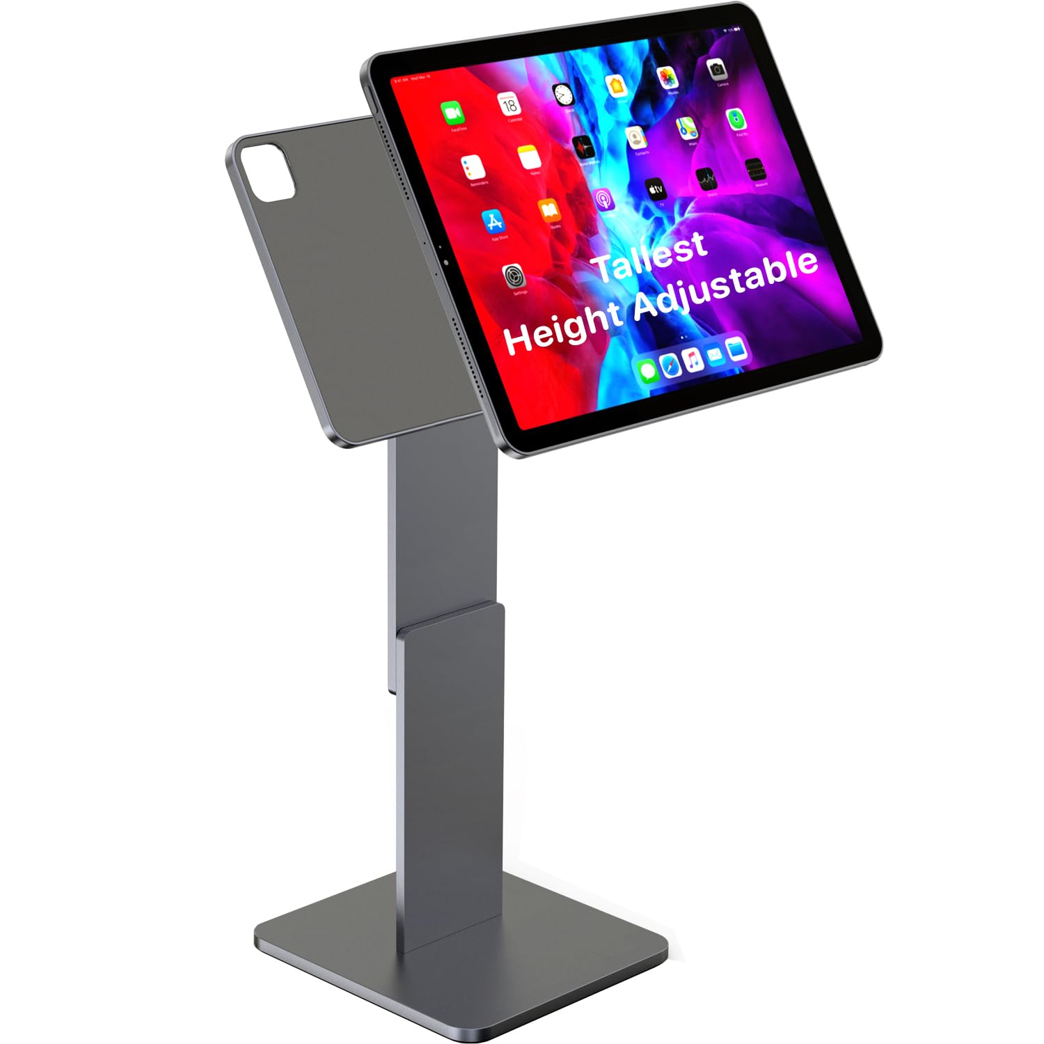Tallest Height Adjustable Magnetic Stand For Ipad Pro 11, Ipad Air 11' M2 (2024), Ipad Air 10.9, Ipad 10Th Gen, 17.5' Max Height, Stand For Iphone W/Magsafe, Usb C Curved Cable, Magflott Pro 11/10.9