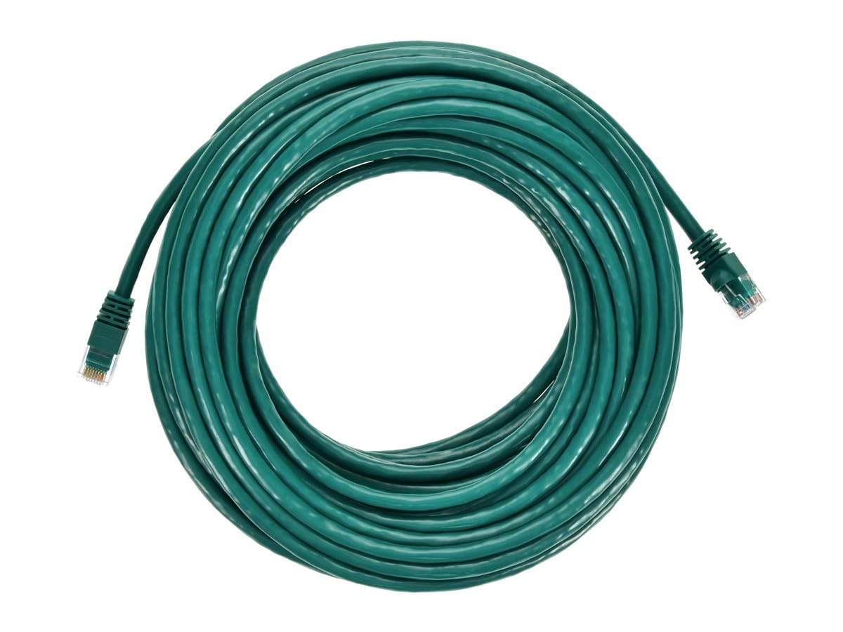 Monoprice 50Ft 24Awg Cat6 550Mhz Utp Ethernet Bare Copper Network Cable   Green
