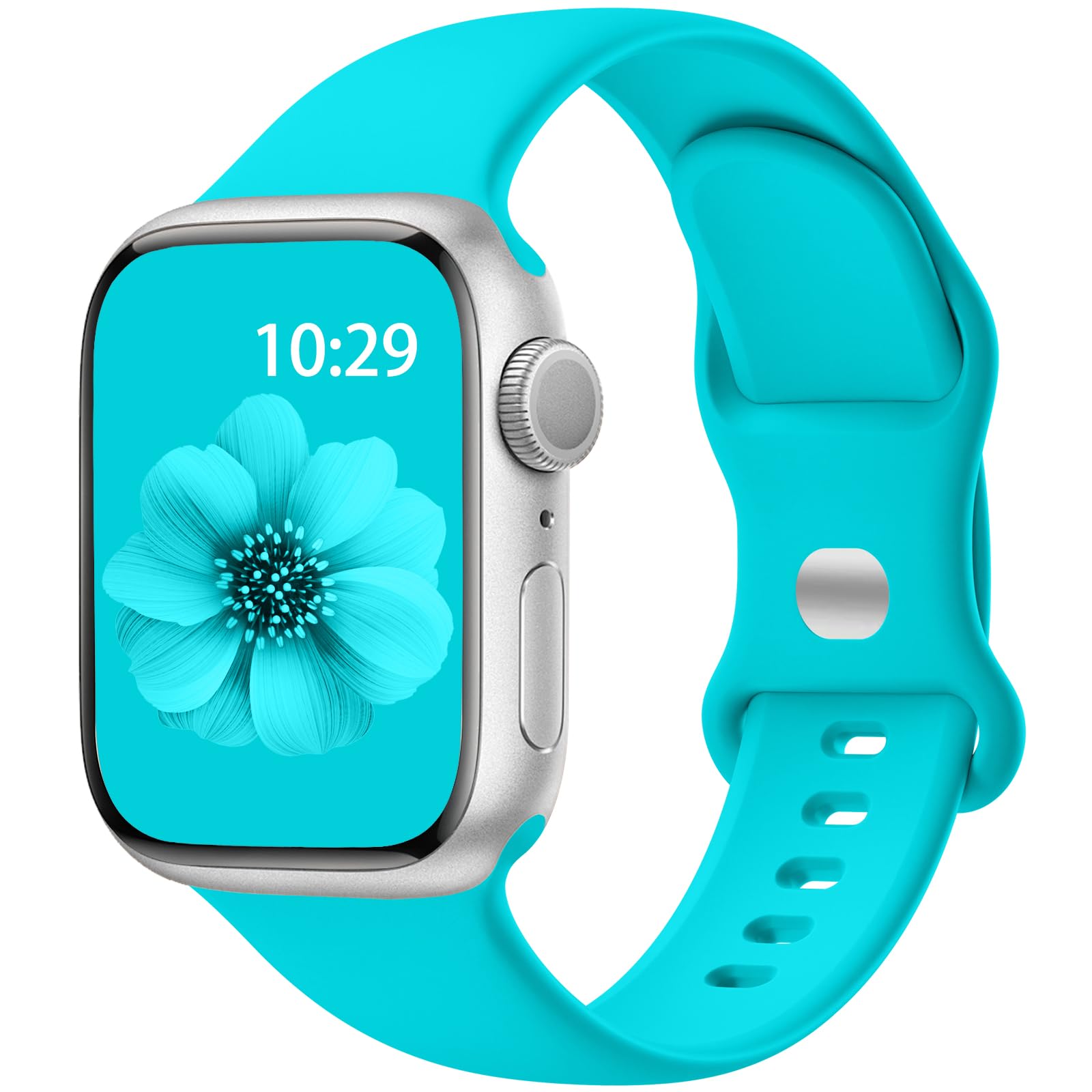 Imivio Sport Band Compatible With Apple Watch Band Women 38Mm 40Mm 41Mm 42Mm 44Mm 45Mm 49Mm For Women Men, Soft Silicone Waterpr