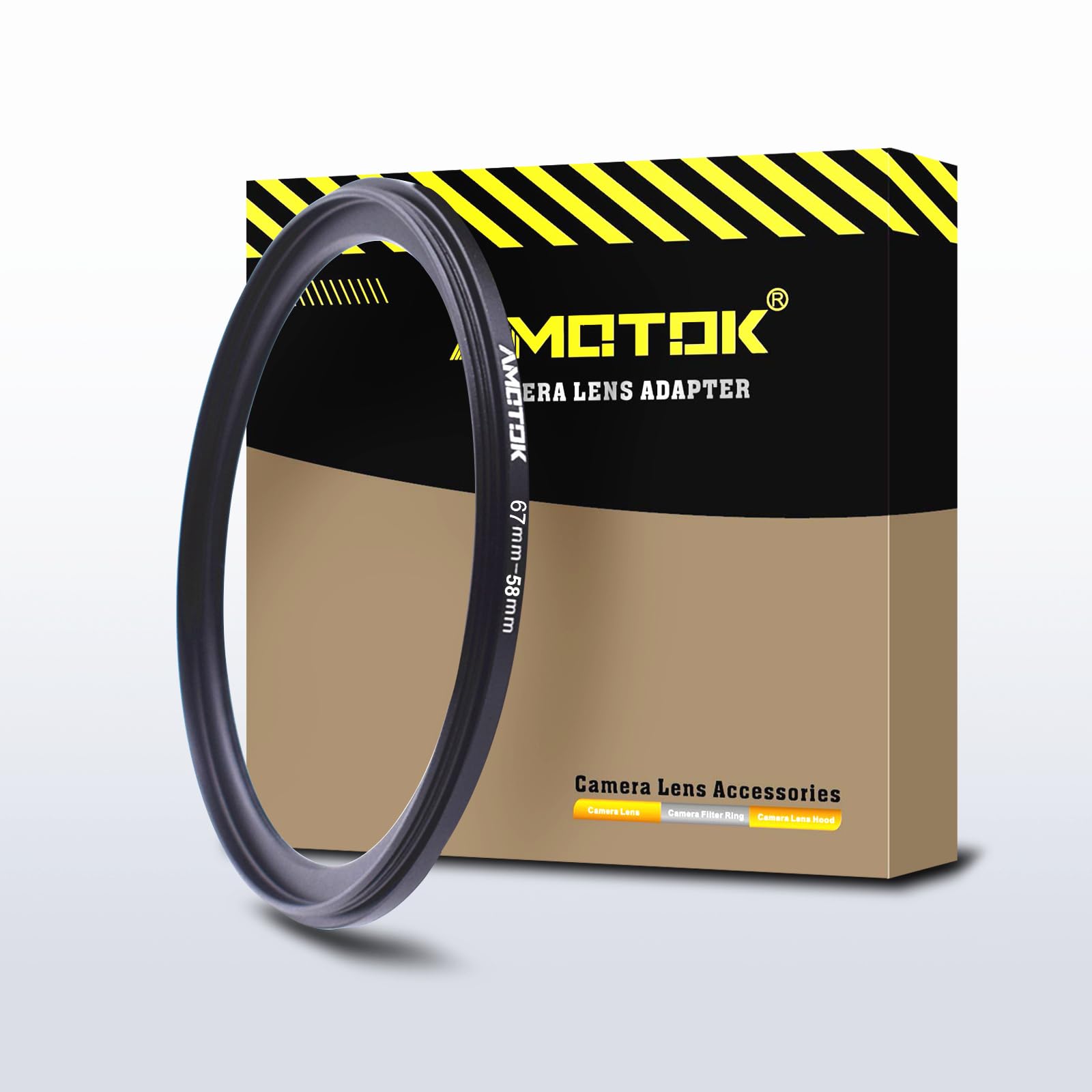 67Mm Lens To 58Mm Camera Lens Adapter,67Mm 58Mm Filter Step Down Ring,Compatible All 58Mm Filter Accessory.Made From Cnc Machine