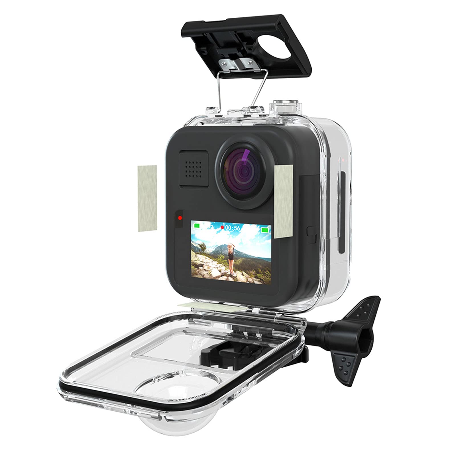 Touchscreen Waterproof Housing Case For Gopro Max 360 Diving Protection Underwater Dive Cover For Go Pro Max Camera Accessories