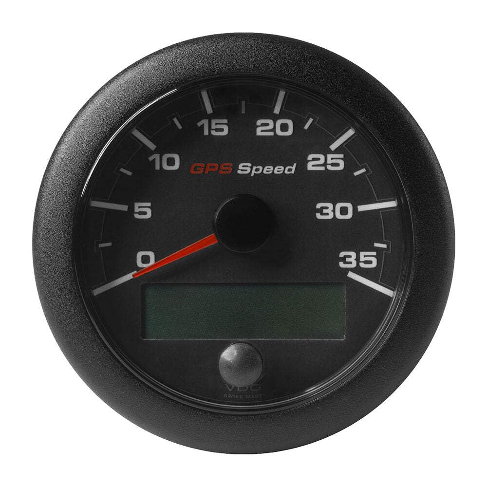 Veratron 3-3/8'' (85Mm) Oceanlink&Reg; Gps Speedometer - Black Dial &Amp; Bezel (0-35 K/Mph/Kmh),WBEEAB08X4XP4V4