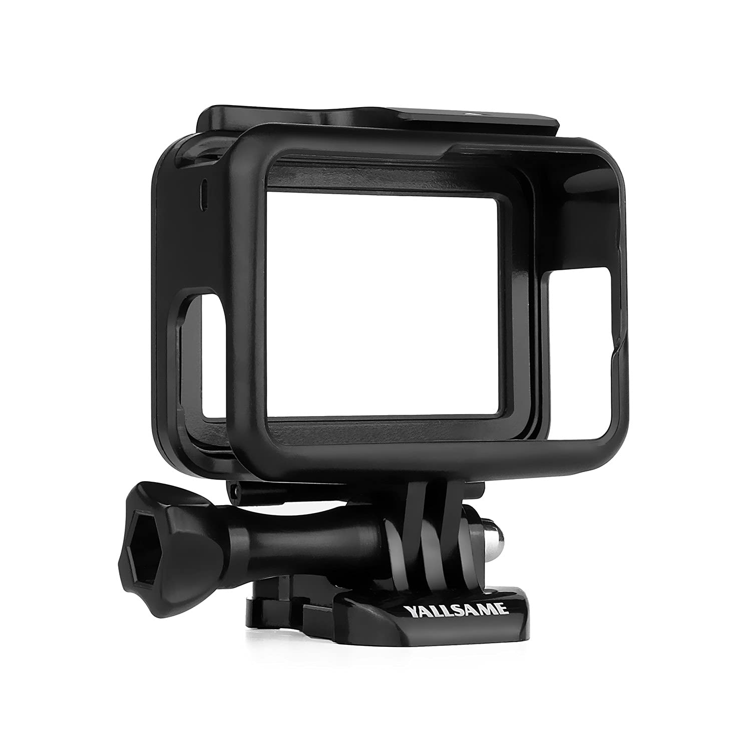 Yallsame Frame Case Compatilble With Gopro Hero 5, Hero 6, Hero 7 Black/Silver/White, Hero 2018 With Lens Cap And Tripod Mount A