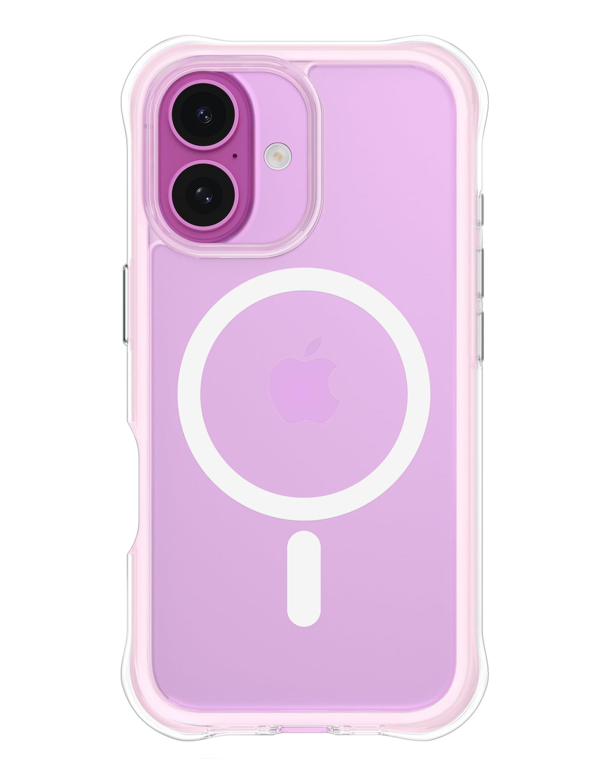 Ornarto Air Case For Iphone 16 Clear, Compatible With Magsafe, Military-Grade Drop Protection Cover With Built-In Air-Pink
