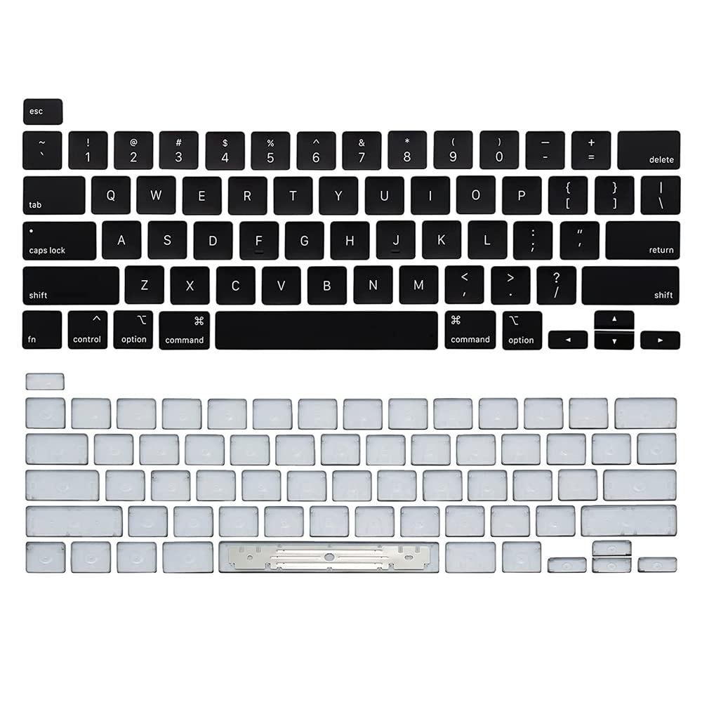 Keyboard Keycaps,Keycap Full Set Of Us Replacement For Macbook Pro Retina 16'' A2141 2019 Year For 13'' A2289 A2251 2020 Year