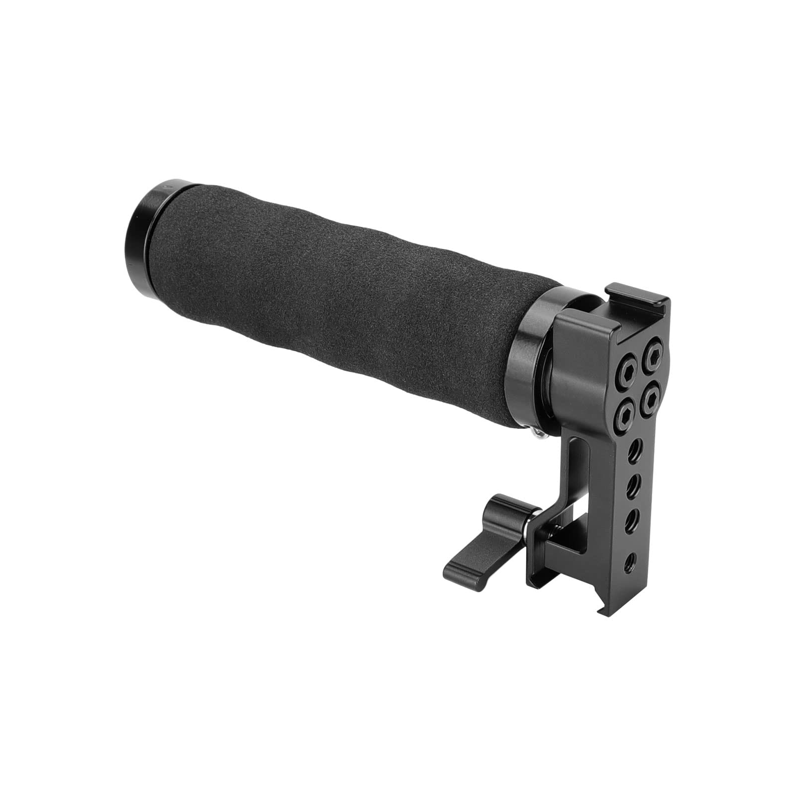 Szrig Ultralight Sponge Nato Handle Top Handgrip With Hot Shoe Adapter 1/4 20 Holes Nato Clamp For Dslr Cage Monitor Cage