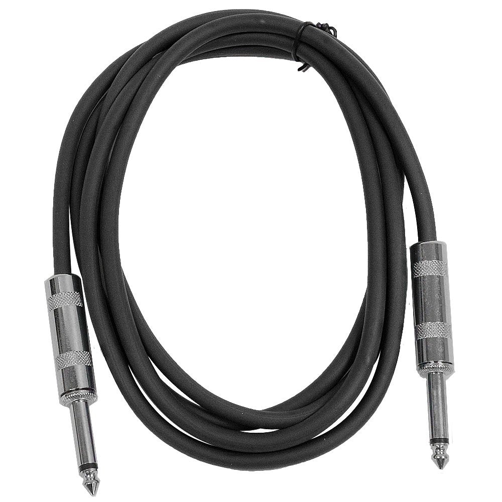 Seismic Audio Sastsx-6Black-6Pk 6-Feet Ts 1/4-Inch Guitar, Instrument, Or Patch Cable, Black