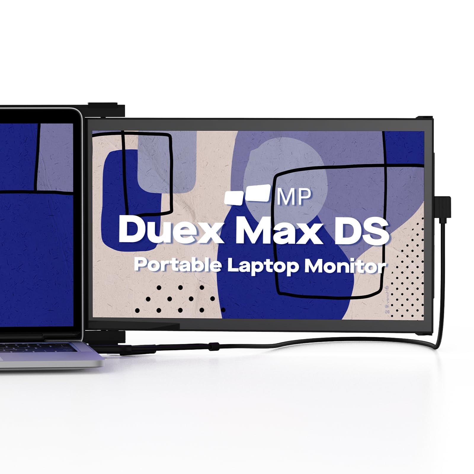 Duex Max DS New Mobile Pixels Portable Monitor (2025 Upgraded), 14.1 Full HD IPS Laptop Screen Extender, USB C/HDMI Powered Plug