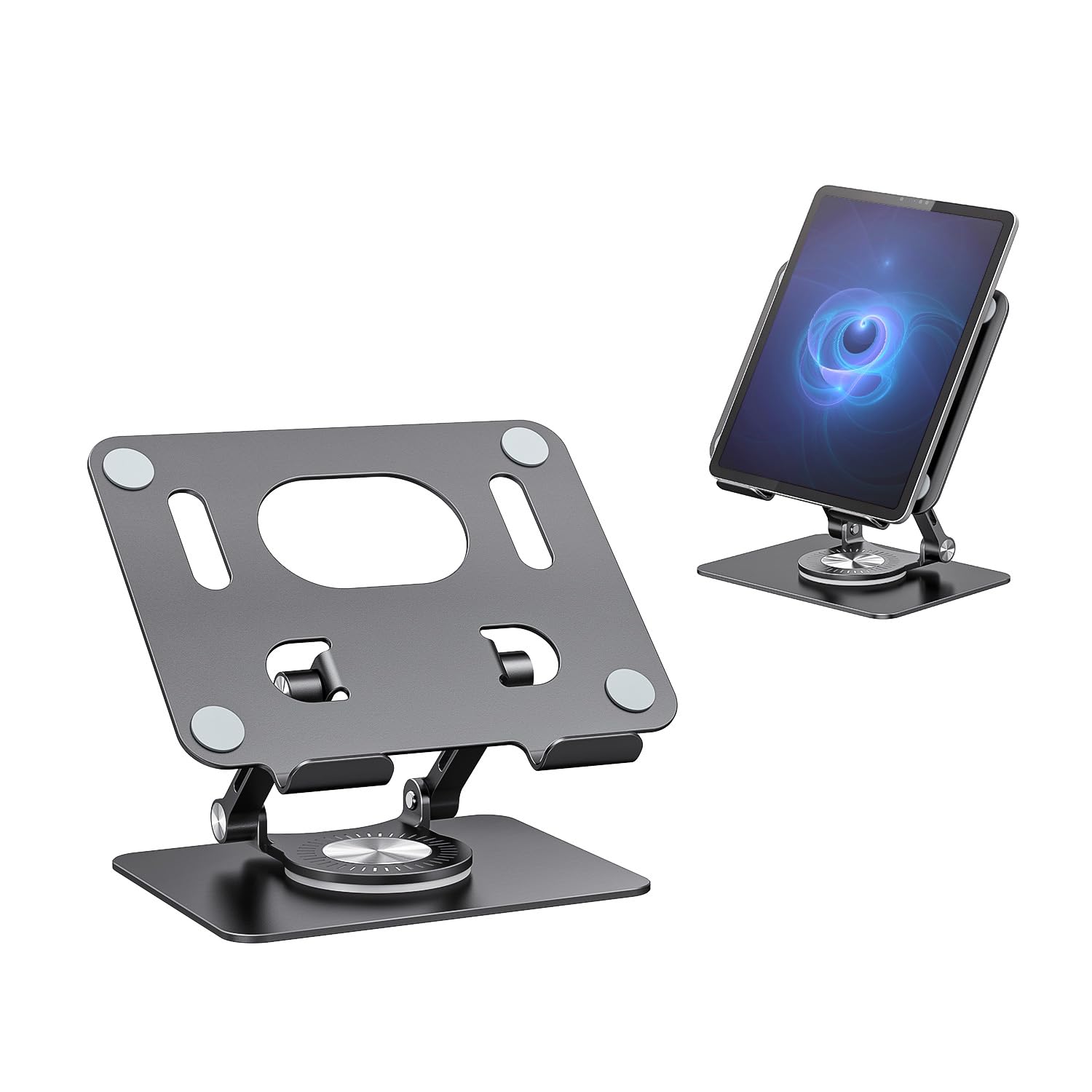 Joiot Tablet Stand, Swivel Tablet Stand With 360 Rotating Base, Adjustable Tablet Holder For Drawing, Compatible With Ipad Pro/A