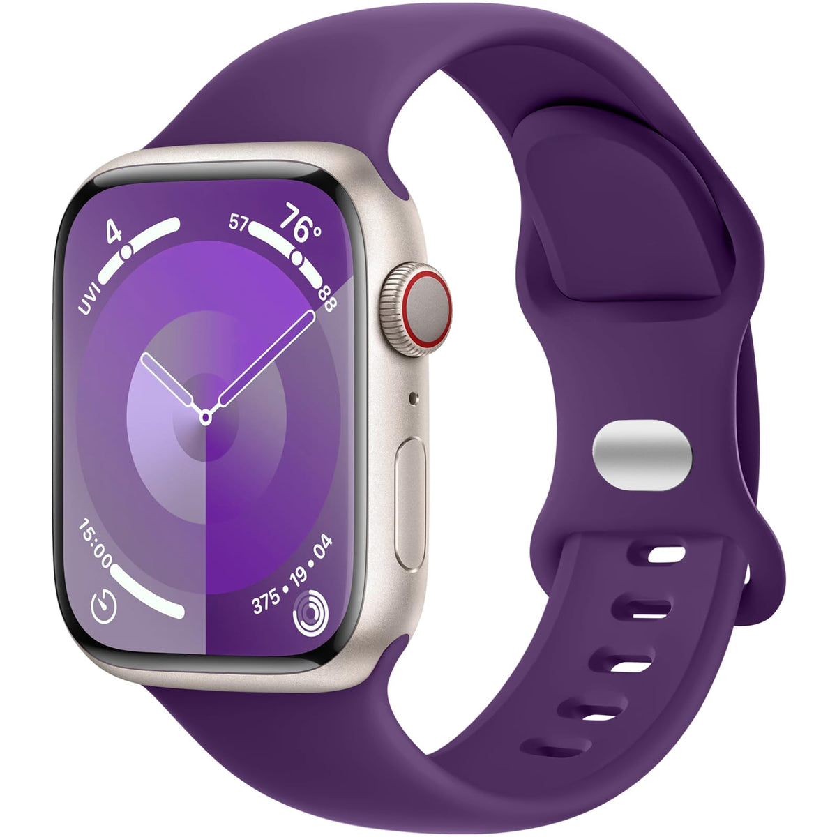 Daqin Sport Band Compatible With Apple Watch Band 46Mm 42Mm 44Mm 45Mm 49Mm For Women Men, Soft Silicone Waterproof Strap For App