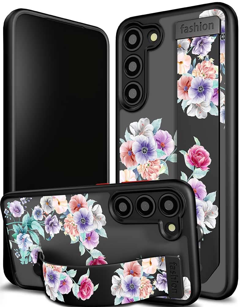 Cisland Cute Samsung Galaxy S23+ Plus Case With Strap Stand Kickstand, Cute Case For Women Girly Designer For Girls Aesthetic Si