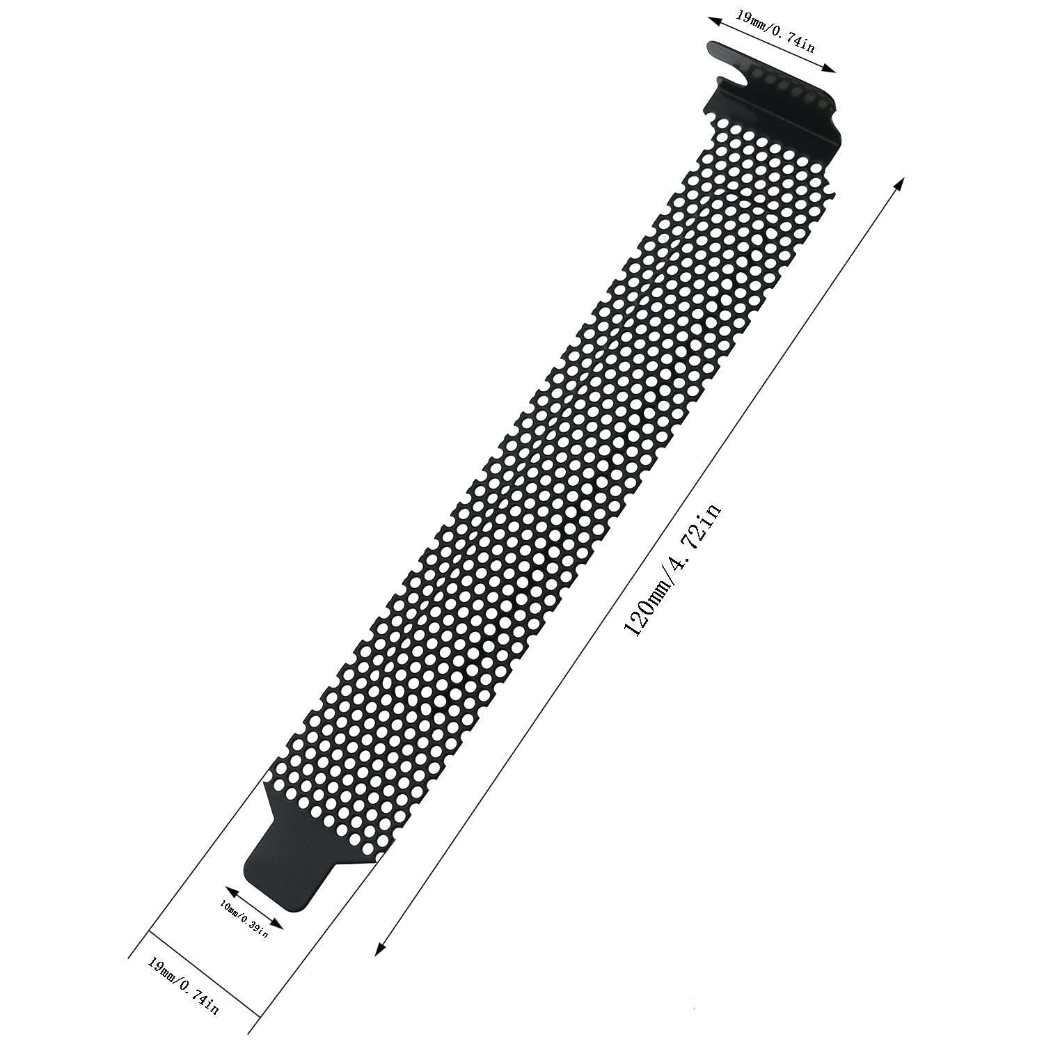 Mutai Pci Slot Cover 5Pcs Black Pci Bracket Vented Slot Covers Hard Steel Dust Filter Blanking Plate With Screws For Computer Ca