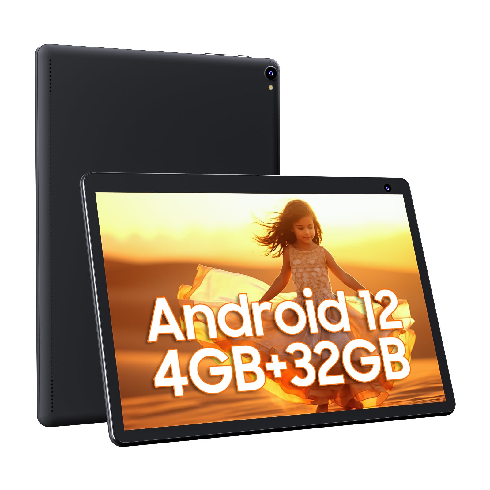 Tablet Android 12, Tablets 10 Inch, 4Gb Ram 32Gb Rom Computer Tablet Support 512Gb Expand, 1280X800 Ips Screen, 2Mp+8Mp Dual Cam