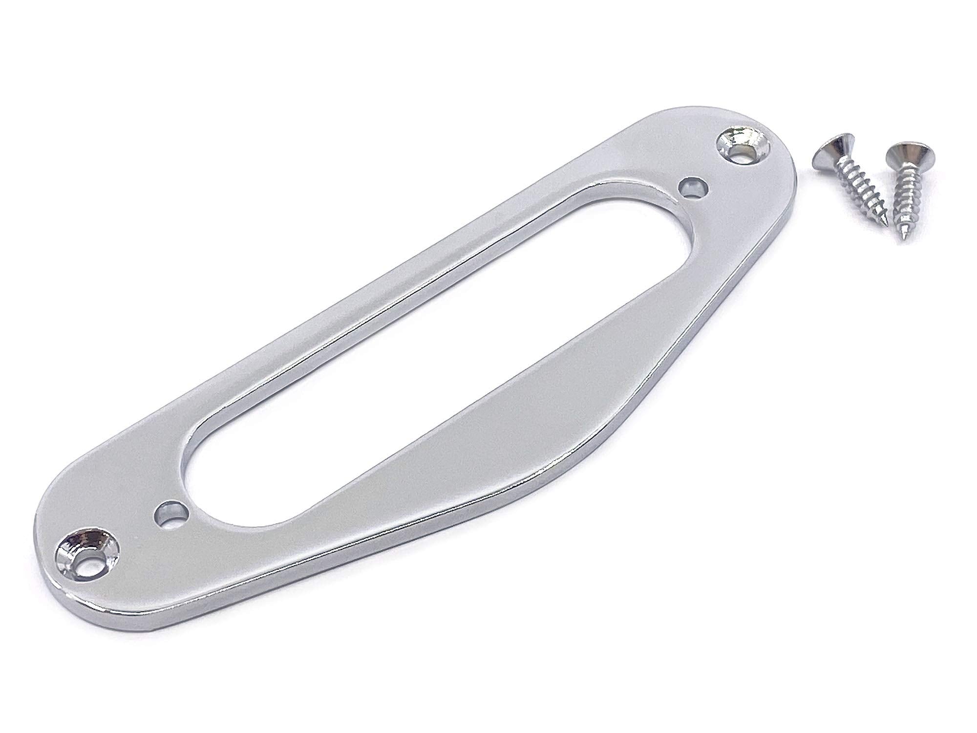 Mounting Ring With Screws For Fender Telecaster Single Coil Neck Pickup   Chrome