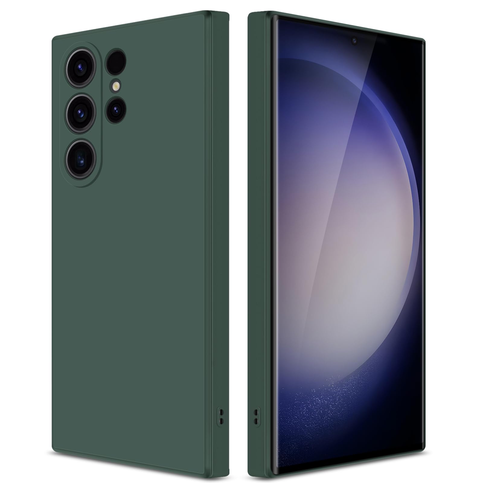 Giiyoon Silicone Case Compatible With Samsung Galaxy S23 Ultra 5G, Full Body Silky Soft Touch Phone Case With Camera Protection,